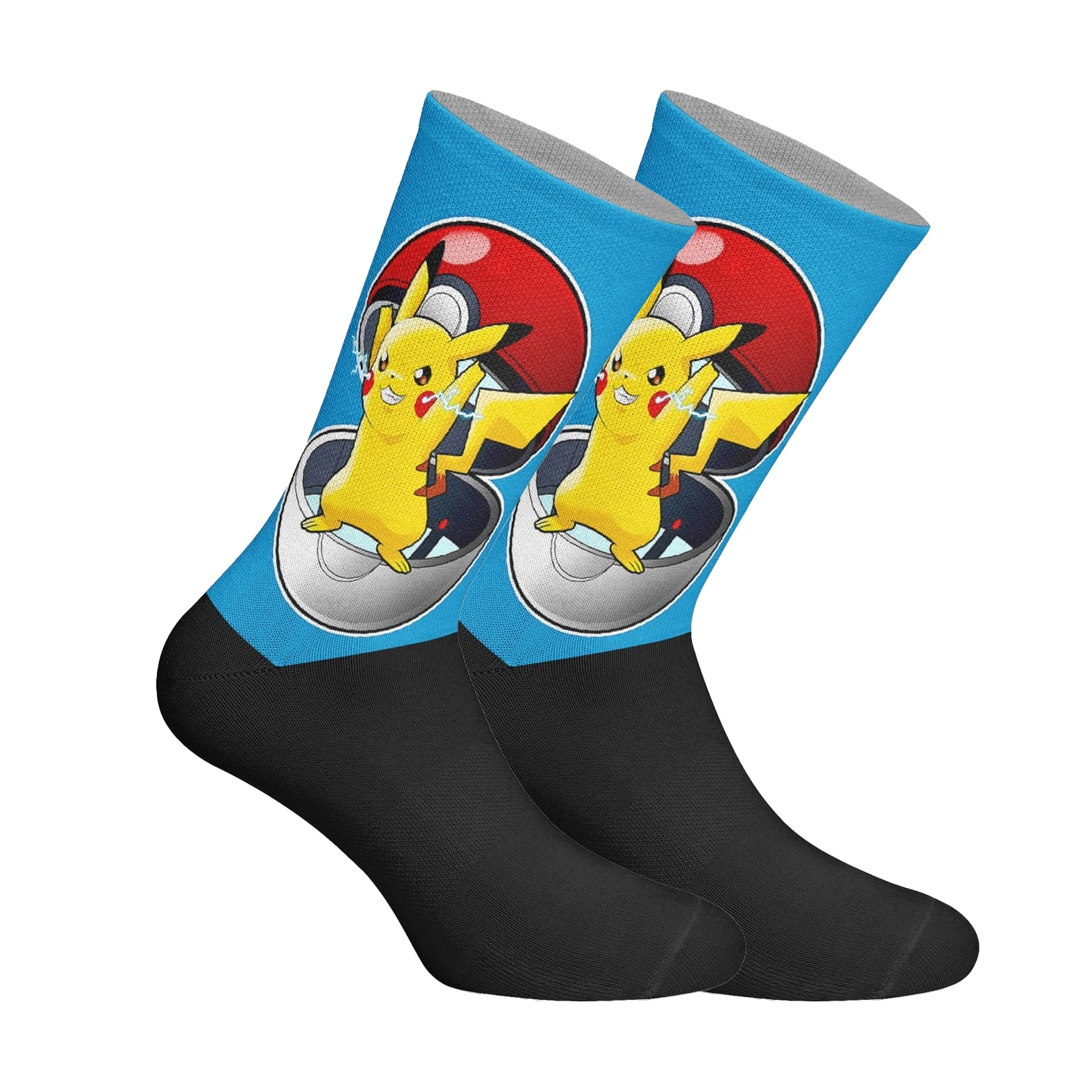 Thumbnail - Elastische bedruckte lange Socken für Unisex