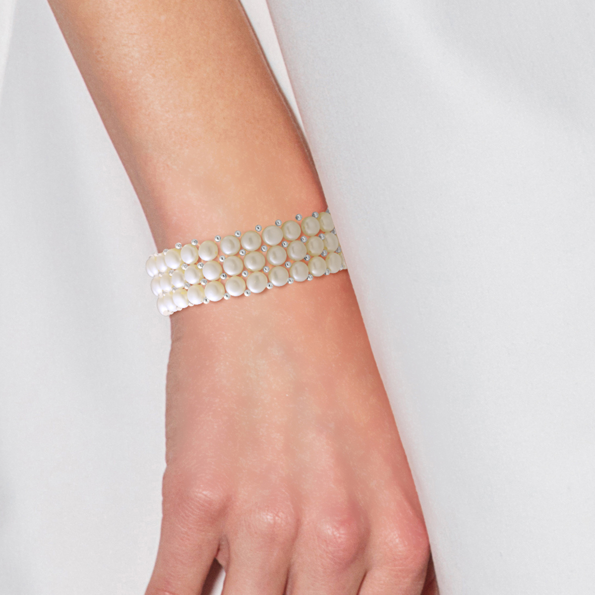 Diadema Armband Äkta sötvattenspärlor dam – bild 2