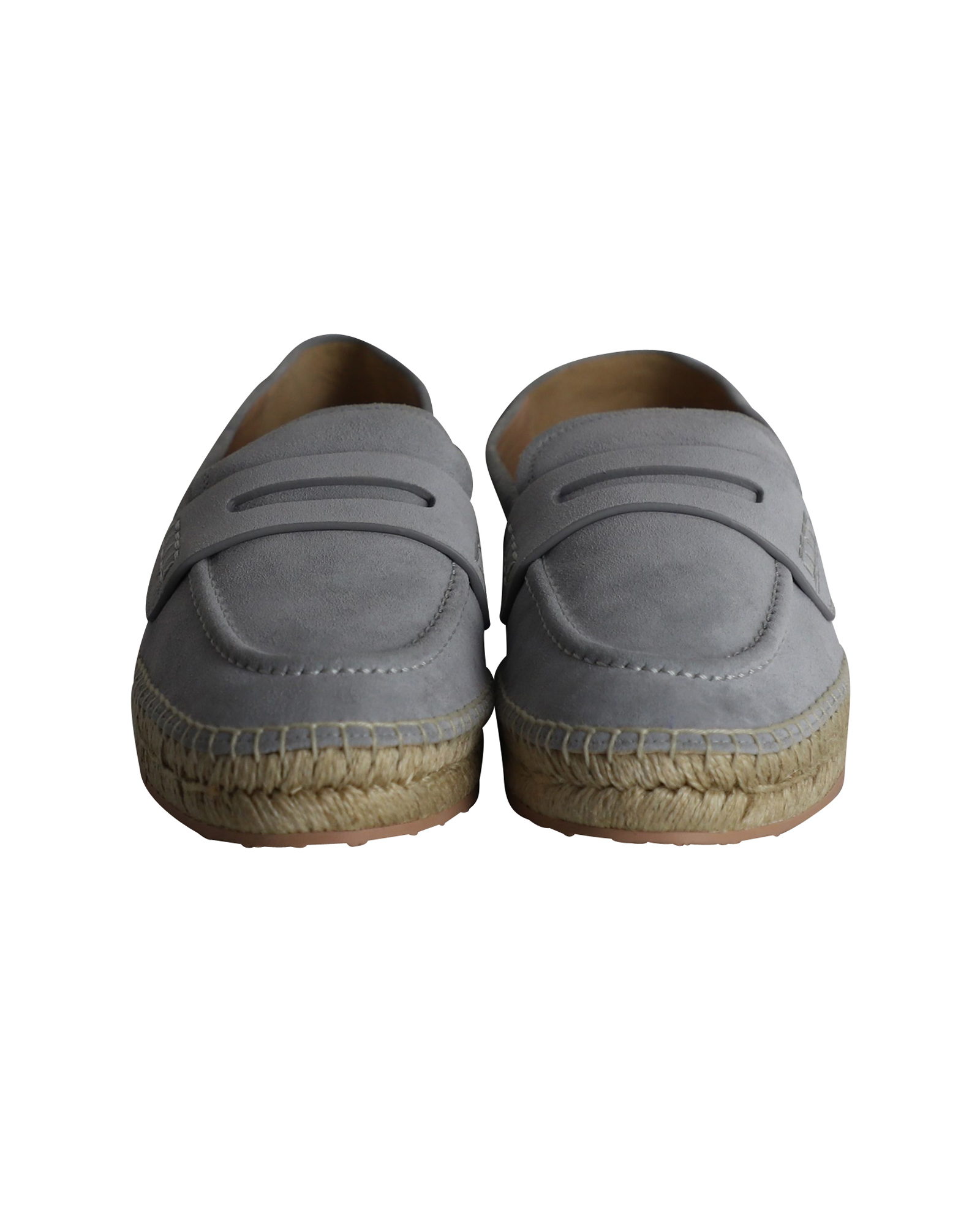 Gianvito Rossi Lido Loafers i gråmocka dam – bild 2