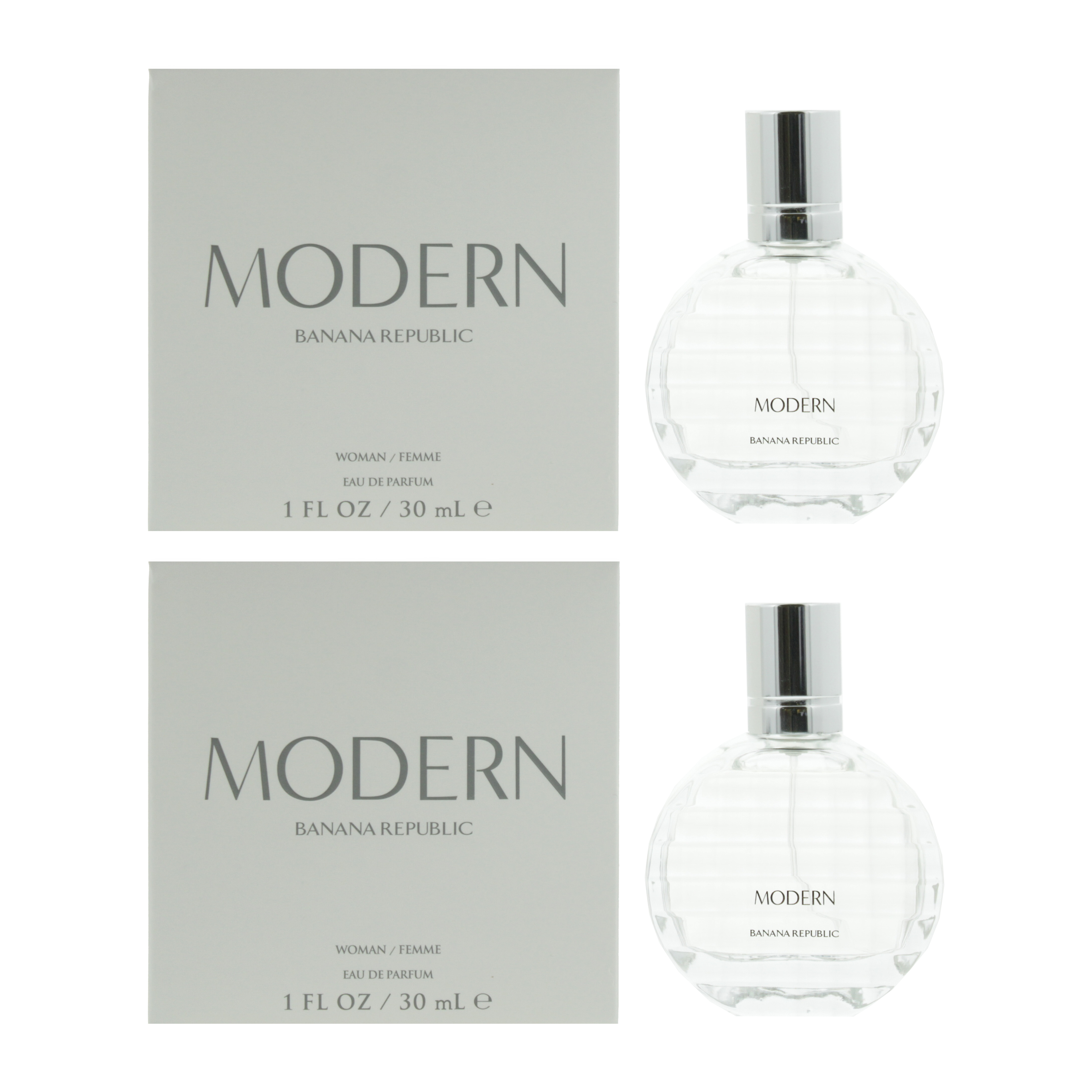 Banana Republic Womens Modern Woman Eau de Parfum 30ml Spray For Her x 2 - One Size