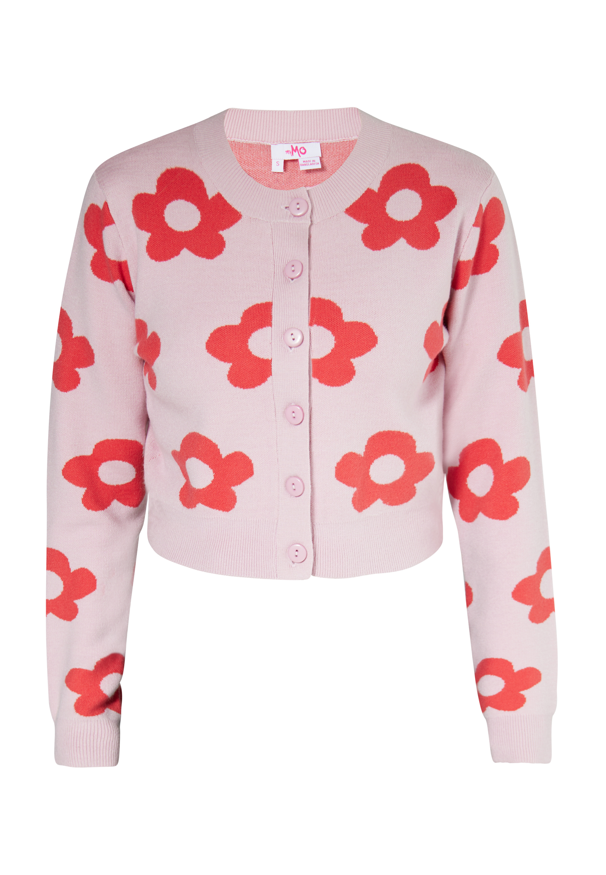 Thumbnail - Mymo Strickjacke Damen Rosa