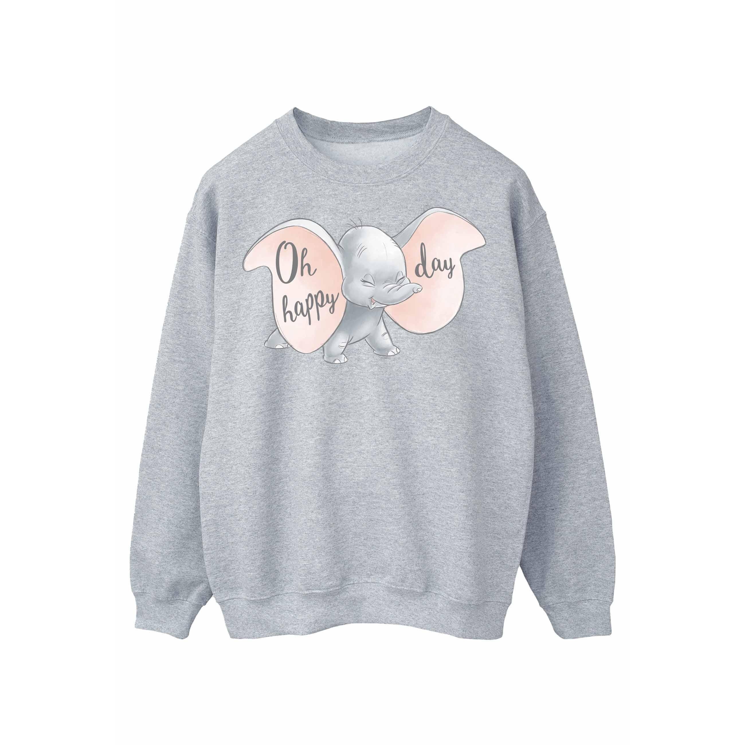 Thumbnail - Disney - "Dumbo Happy Day" Sweatshirt für Damen (Grau)