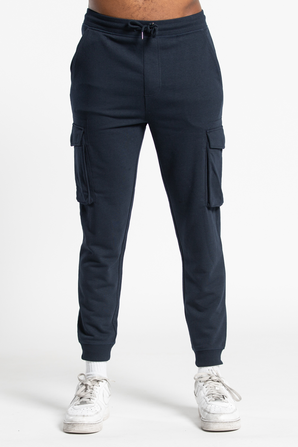 Tokyo Laundry Mens Cotton Blend Cargo Jogger - Navy - Size X-Large