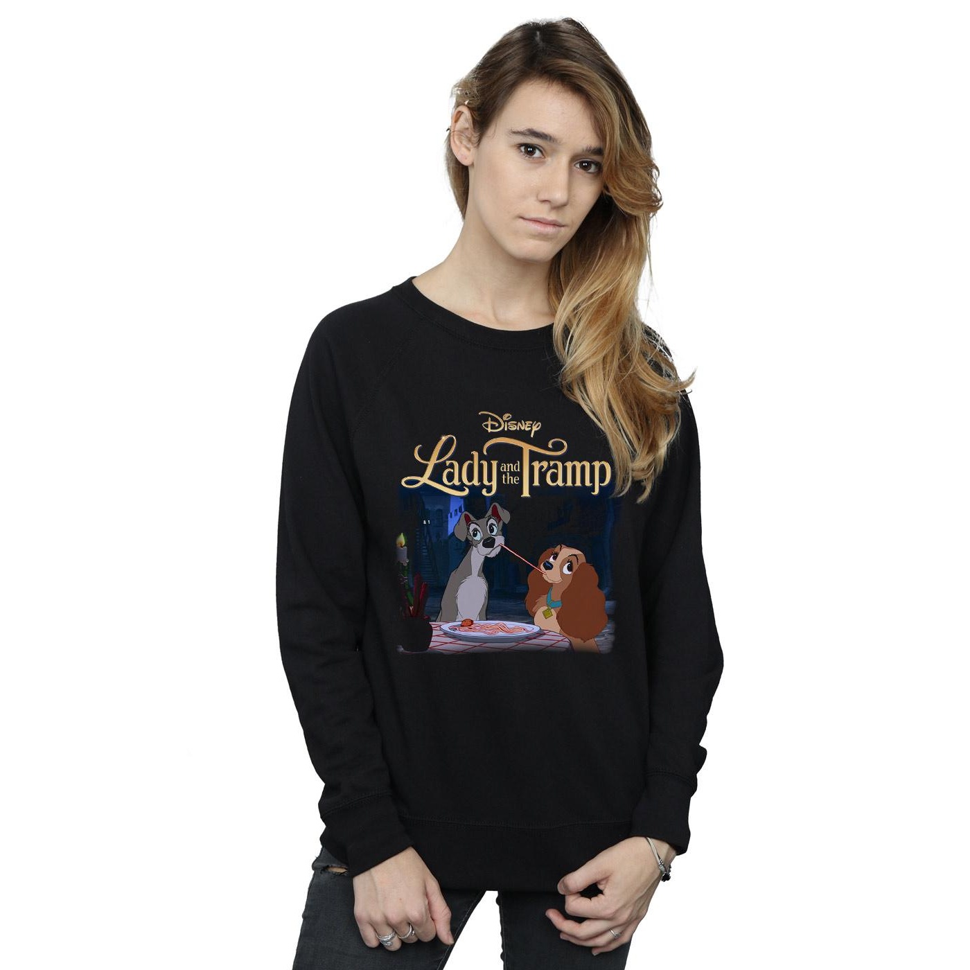 Disney Womens/Ladies Lady And The Tramp Homage Sweatshirt (Black) dam – bild 2