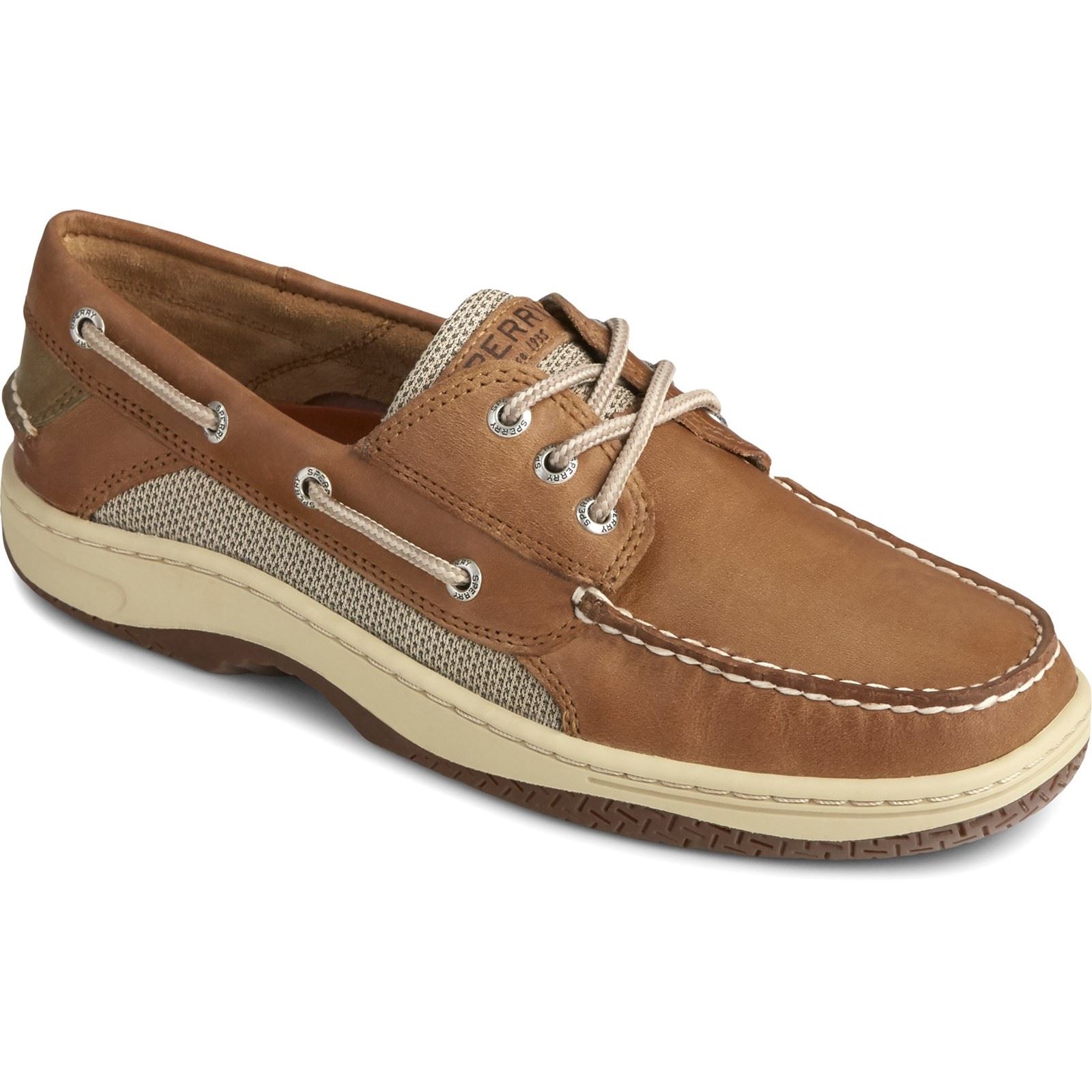 Sperry Billfish 3-Eye Leder Herren Dunkel Tan Boot Schuhe