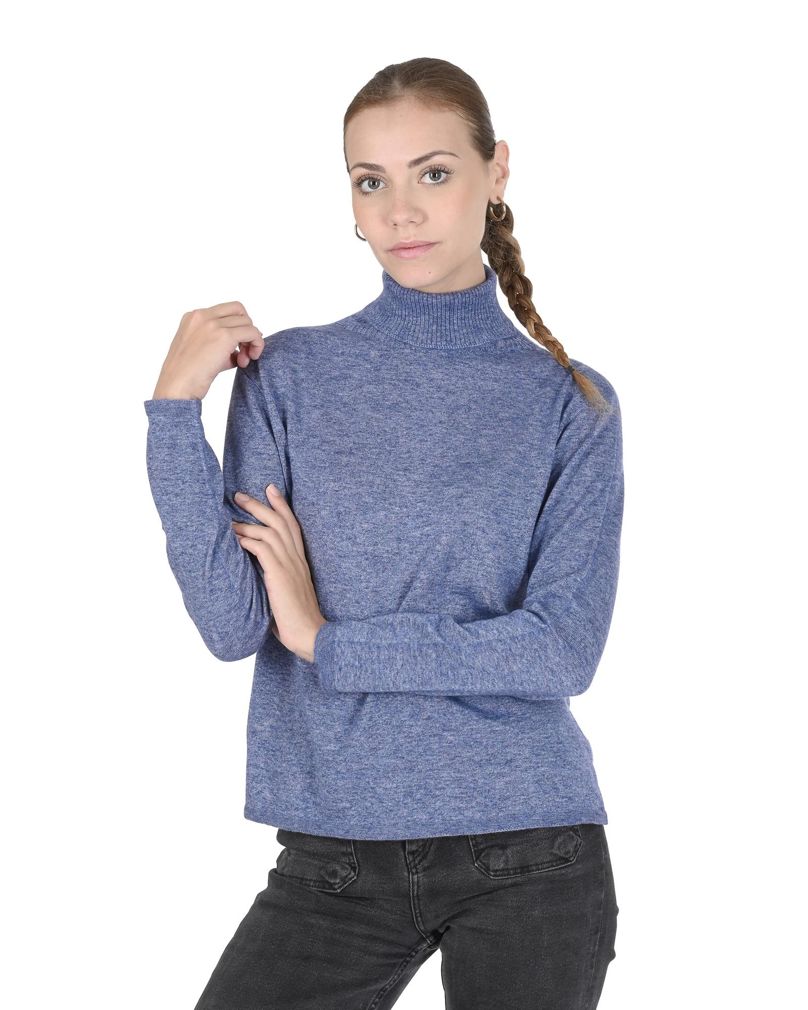 Thumbnail - Premium Kaschmir-Seidenrollkragenpullover