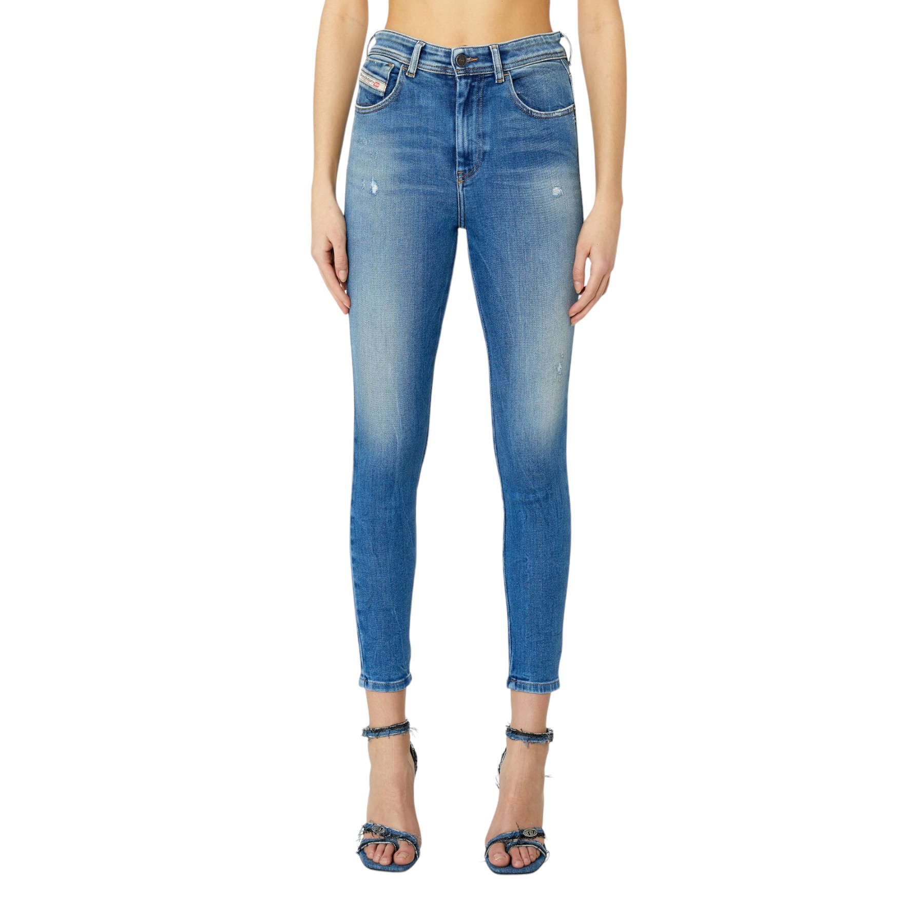 Diesel SLANDY Womens Denim Jeans - Blue - Size 26W/32L