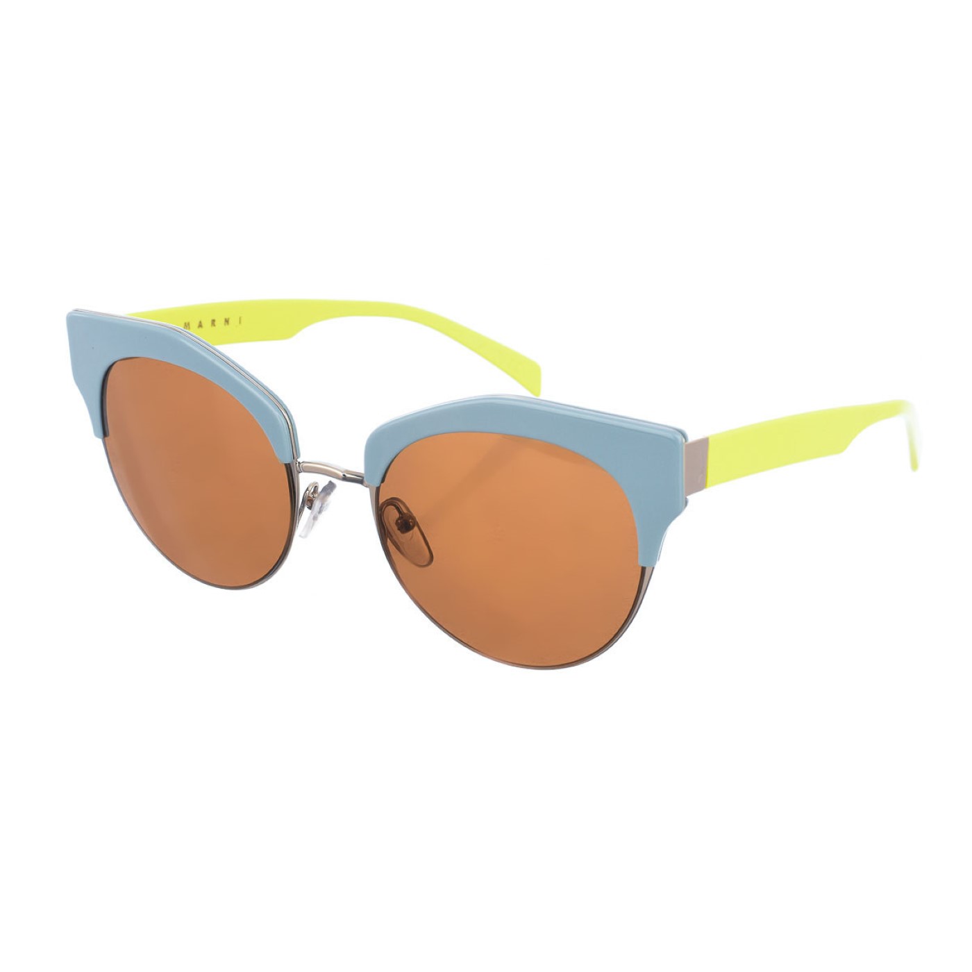 Marni ME635S WoMens oval-shaped acetate sunglasses - Brown - One Size
