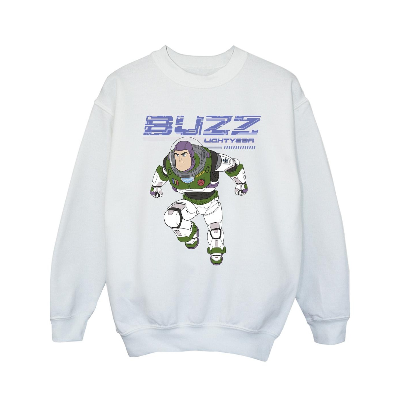 Thumbnail - Disney - "Lightyear Buzz Jump To Action" Sweatshirt für Mädchen (Weiß)