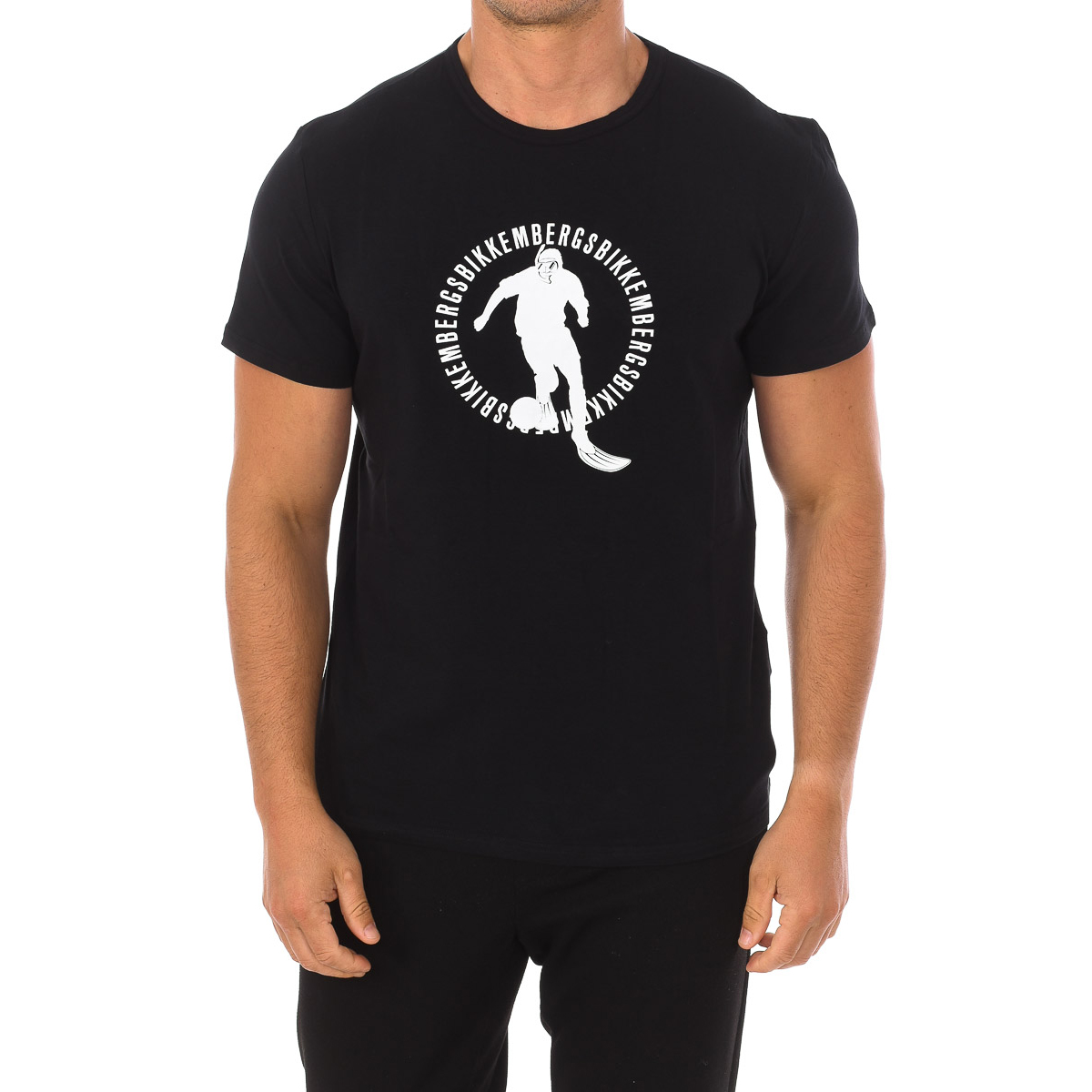 Thumbnail - PUPINO Herren-Kurzarm-Rundhals-T-Shirt BKK1MTS02