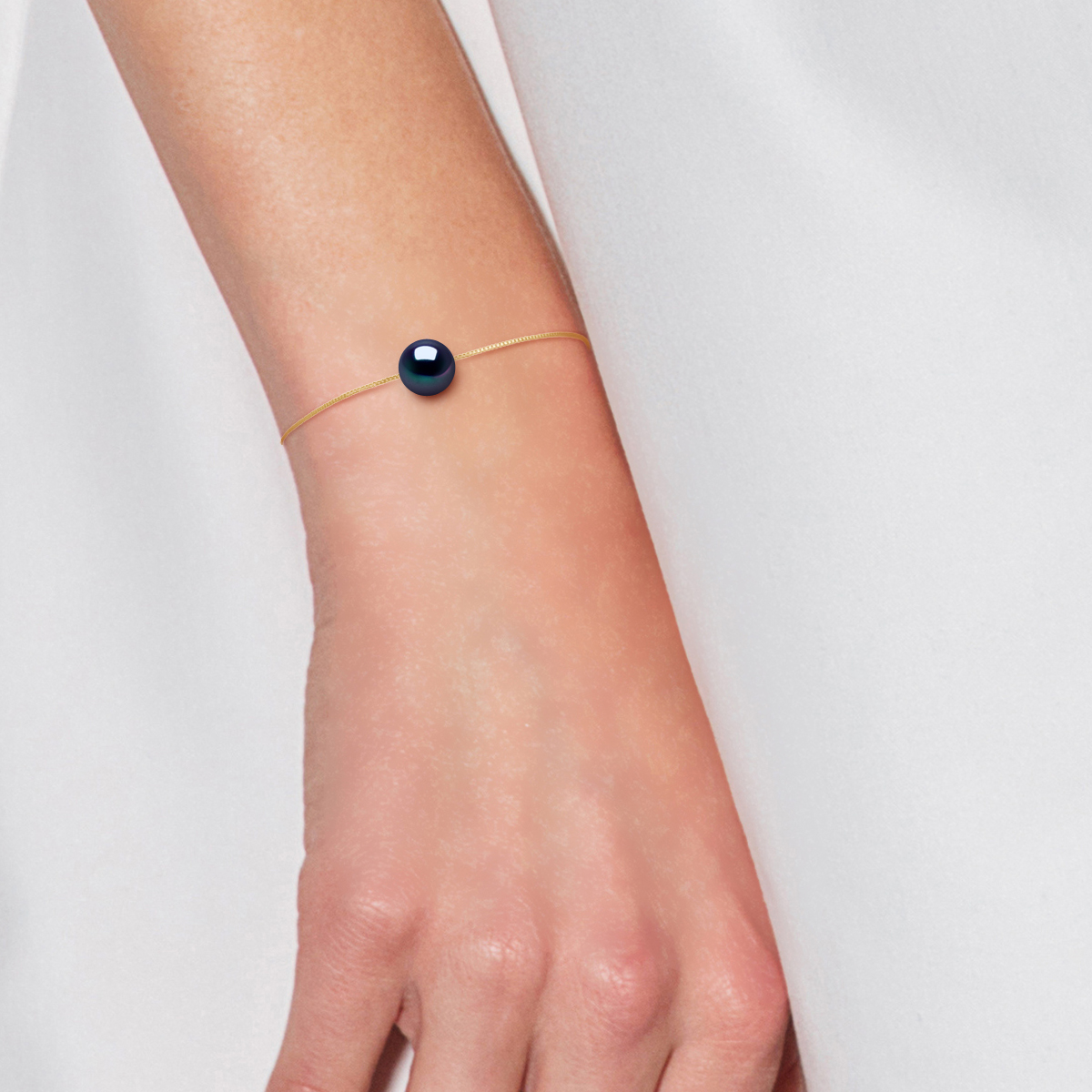 Diadema Armband Äkta sötvattenspärlor Gul Guld dam – bild 2