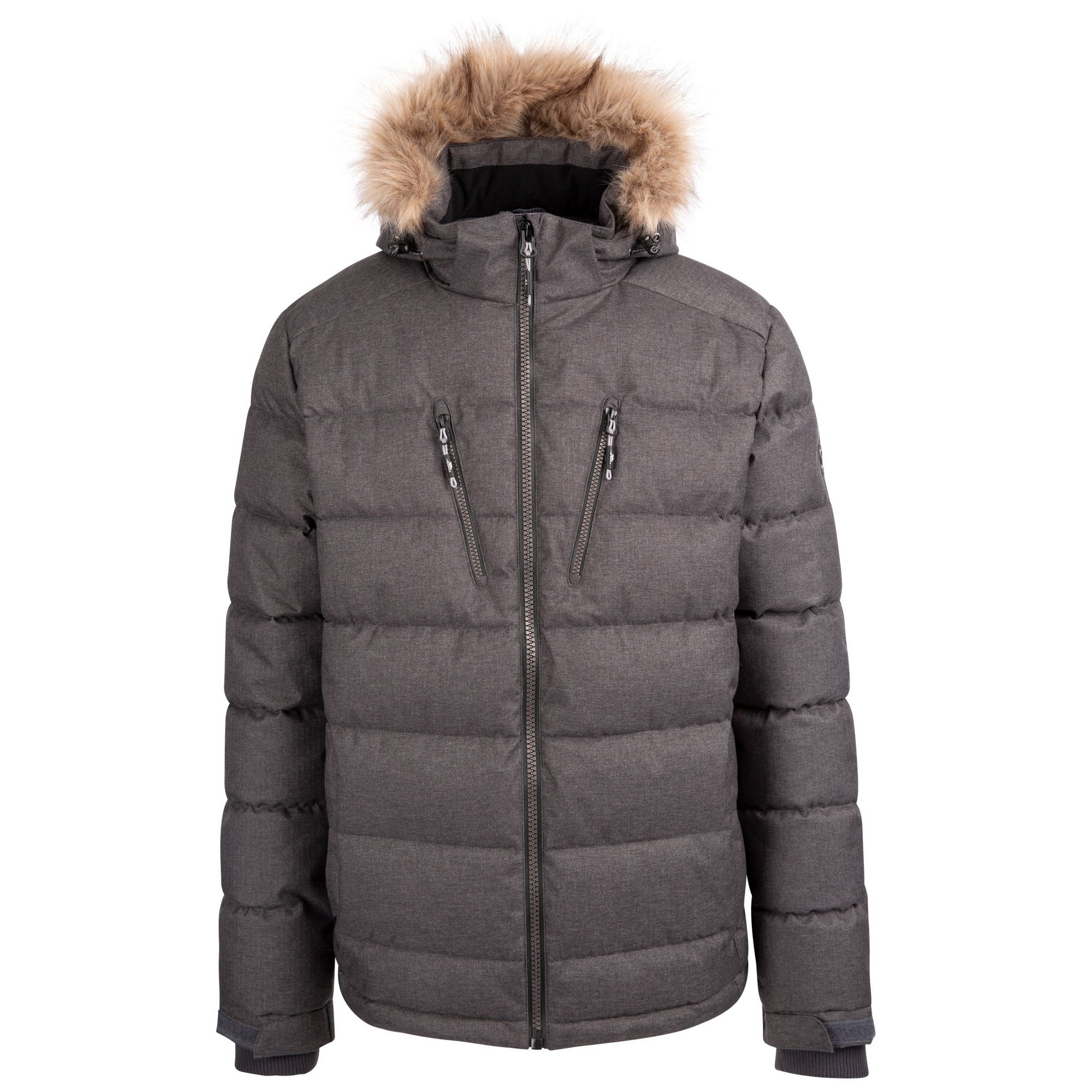 Trespass Mens Pagleshaw TP75 Waterproof Parka (Grey Marl) - Size Large