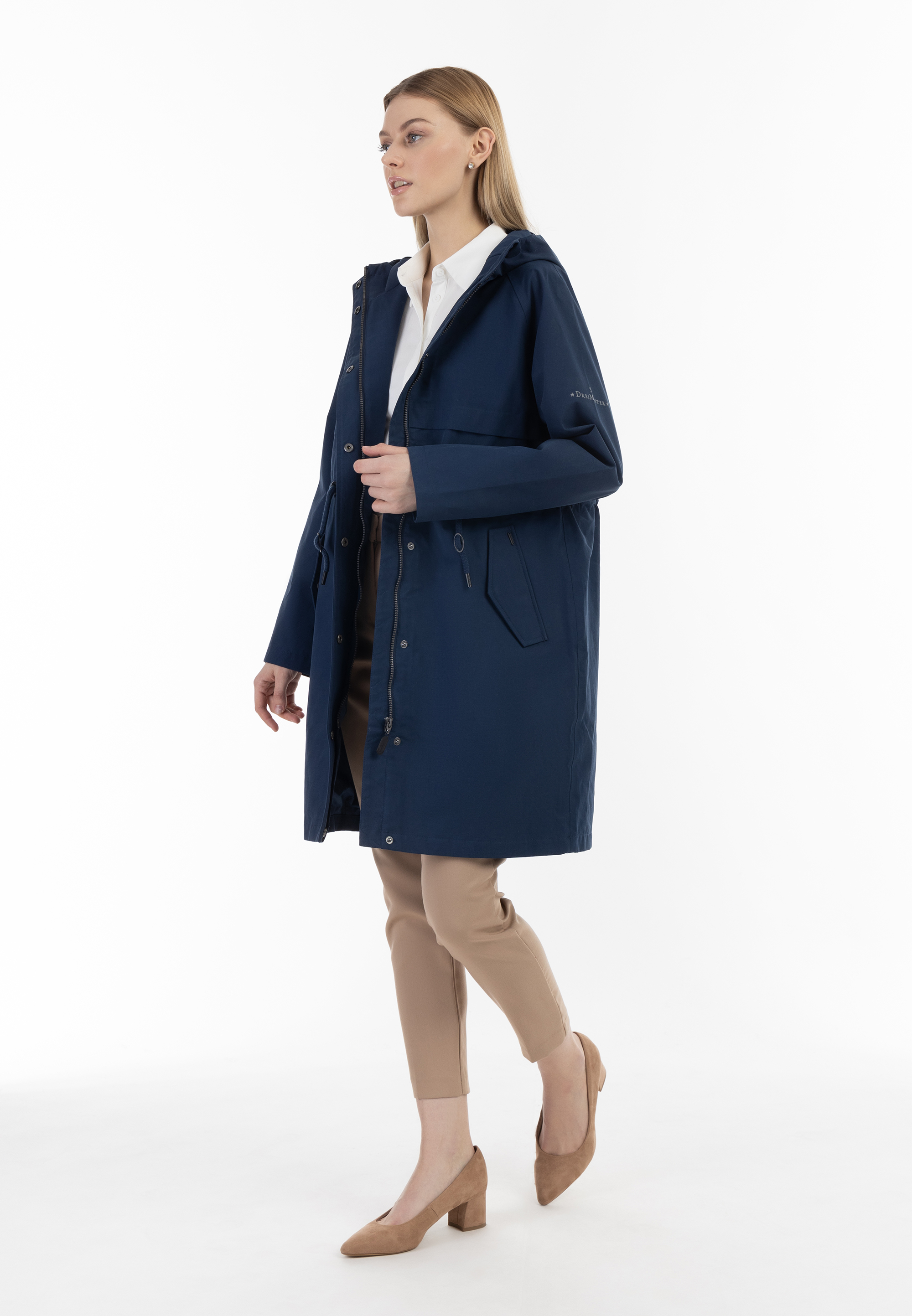 Dreimaster Mackintosh Dames marine