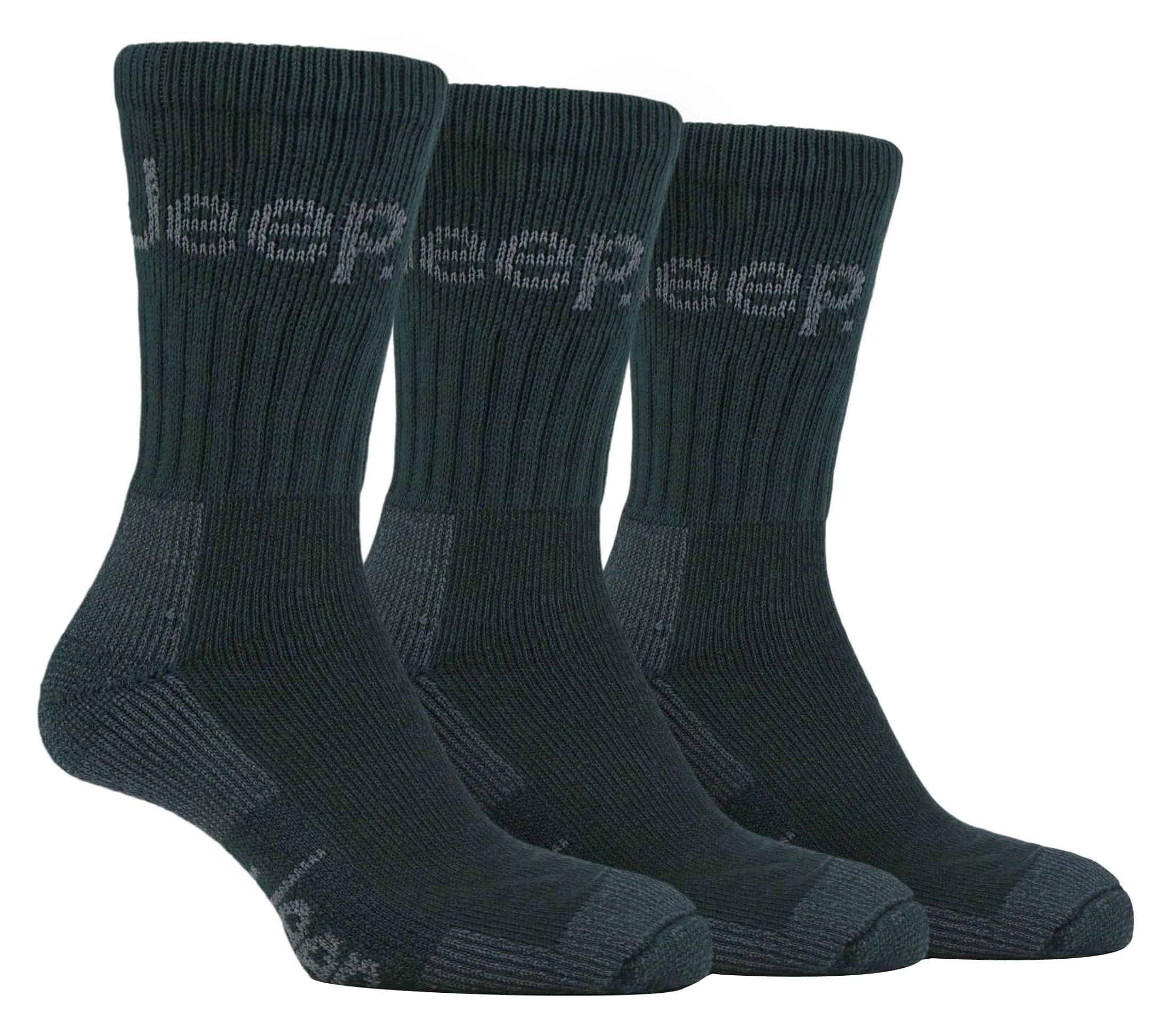 Herren 3 Paar Jeep Terrain Cushion Sole Wandern Wandern Arbeit Socken
