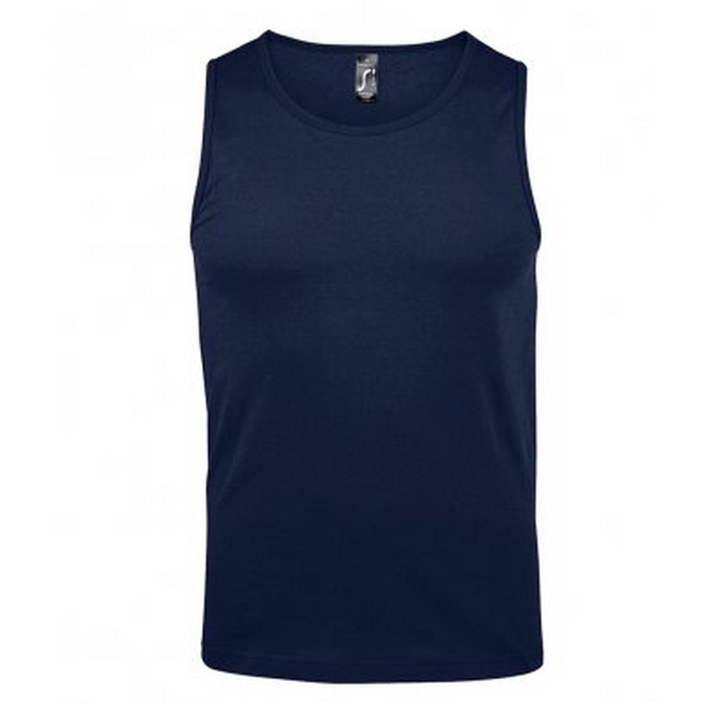 Thumbnail - SOLS Herren Justin ärmelloses Tank / Vest Top (French Navy)