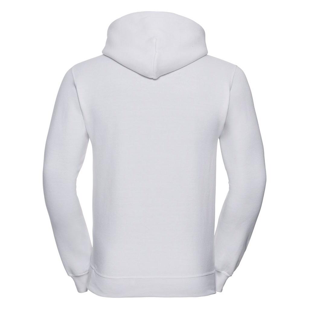 Russell Athletic Russell Färg Mens Hooded Sweatshirt / Hoodie (Vit) herr – bild 2