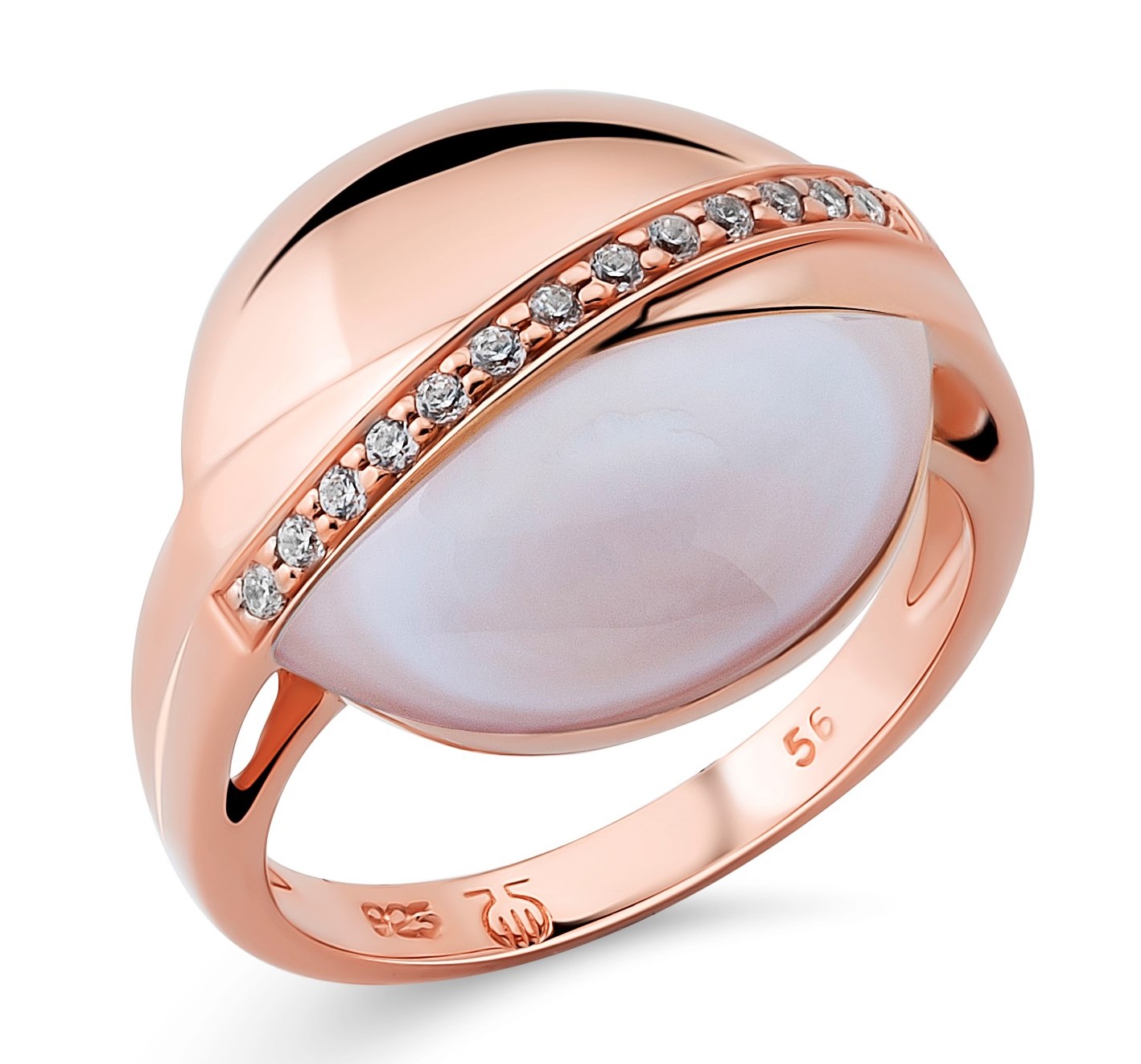 Thumbnail - Orphelia Damen-Ring Sterling-Silber 925 – Rosé ZR-7506/RG