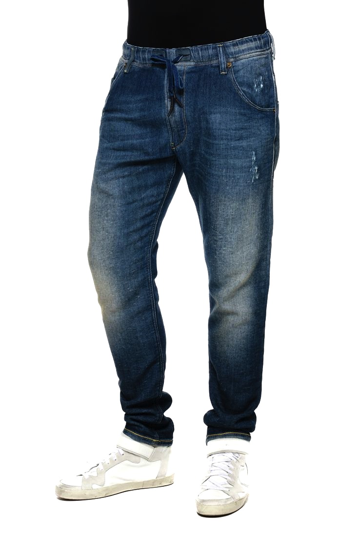 Diesel Mens Krooley-NE Jogg 0802R Jeans - Blue Denim - Size 28W/30L