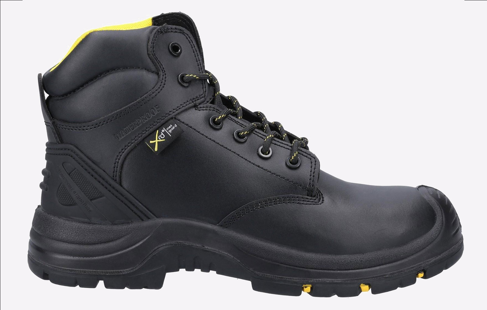 Amblers Safety Mens AS303C Waterproof Boots Men - Black Leather - Size UK 9