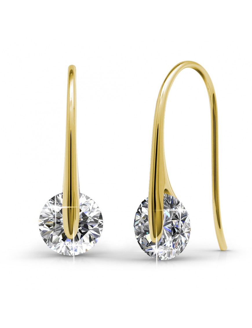 Thumbnail - Edle Ohrringe - Gold und Kristall