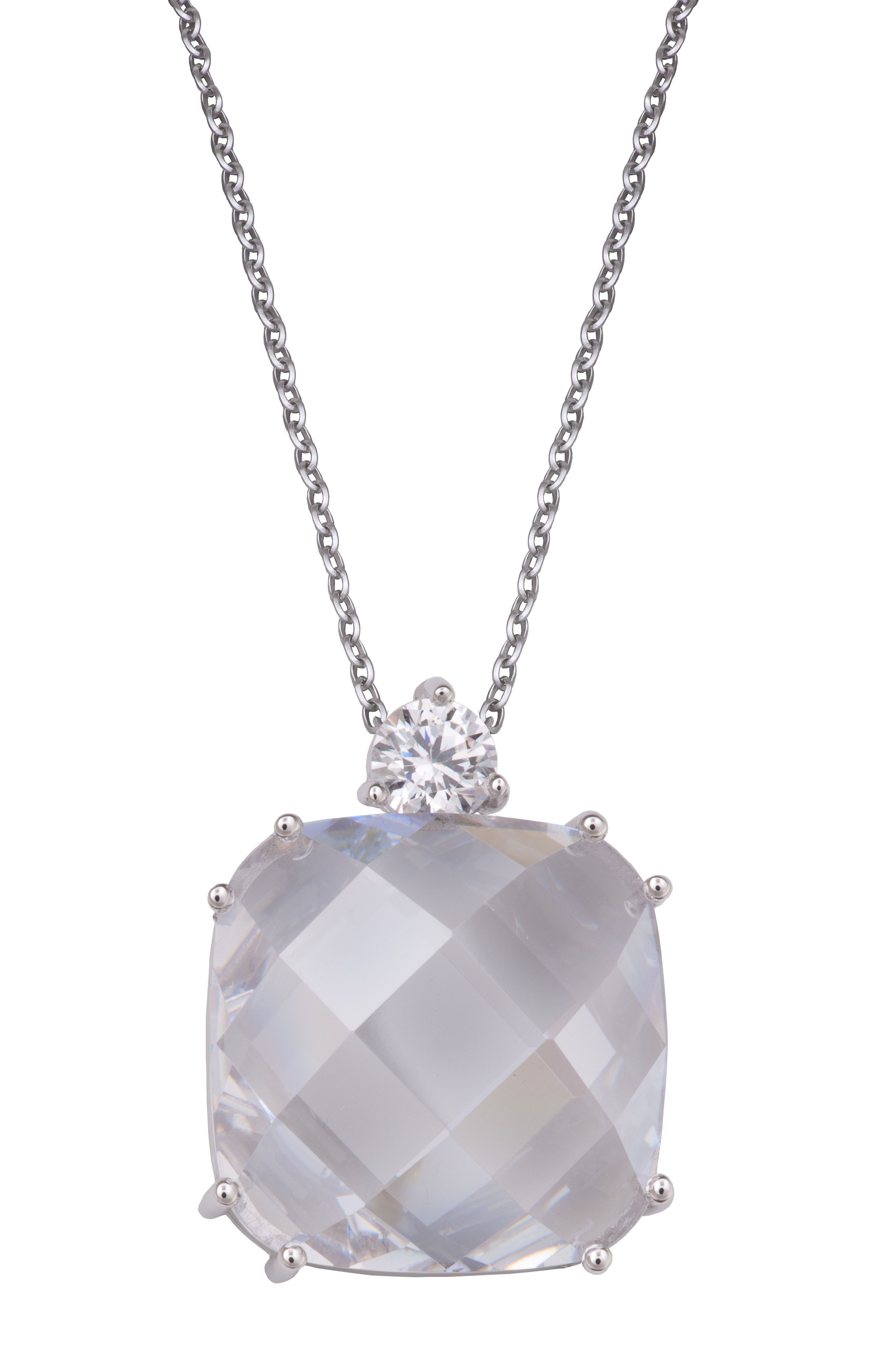 Orphelia Damen-Kette aus 925er Sterlingsilber mit Anhänger – Silber ZH-4550