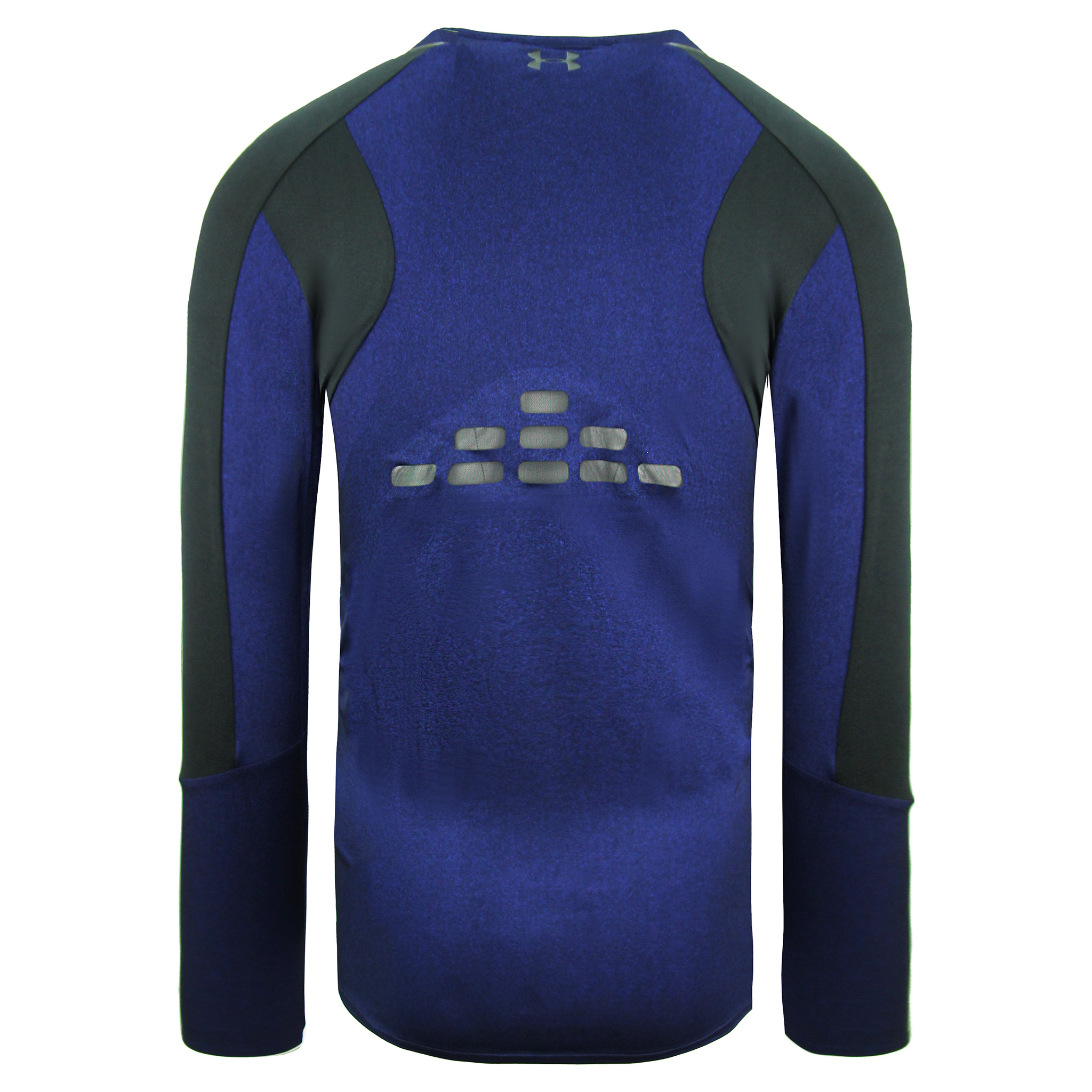 HeatGear Fitted Top Långärmad Navy Träningstoppar för herrar 1306386 574 2