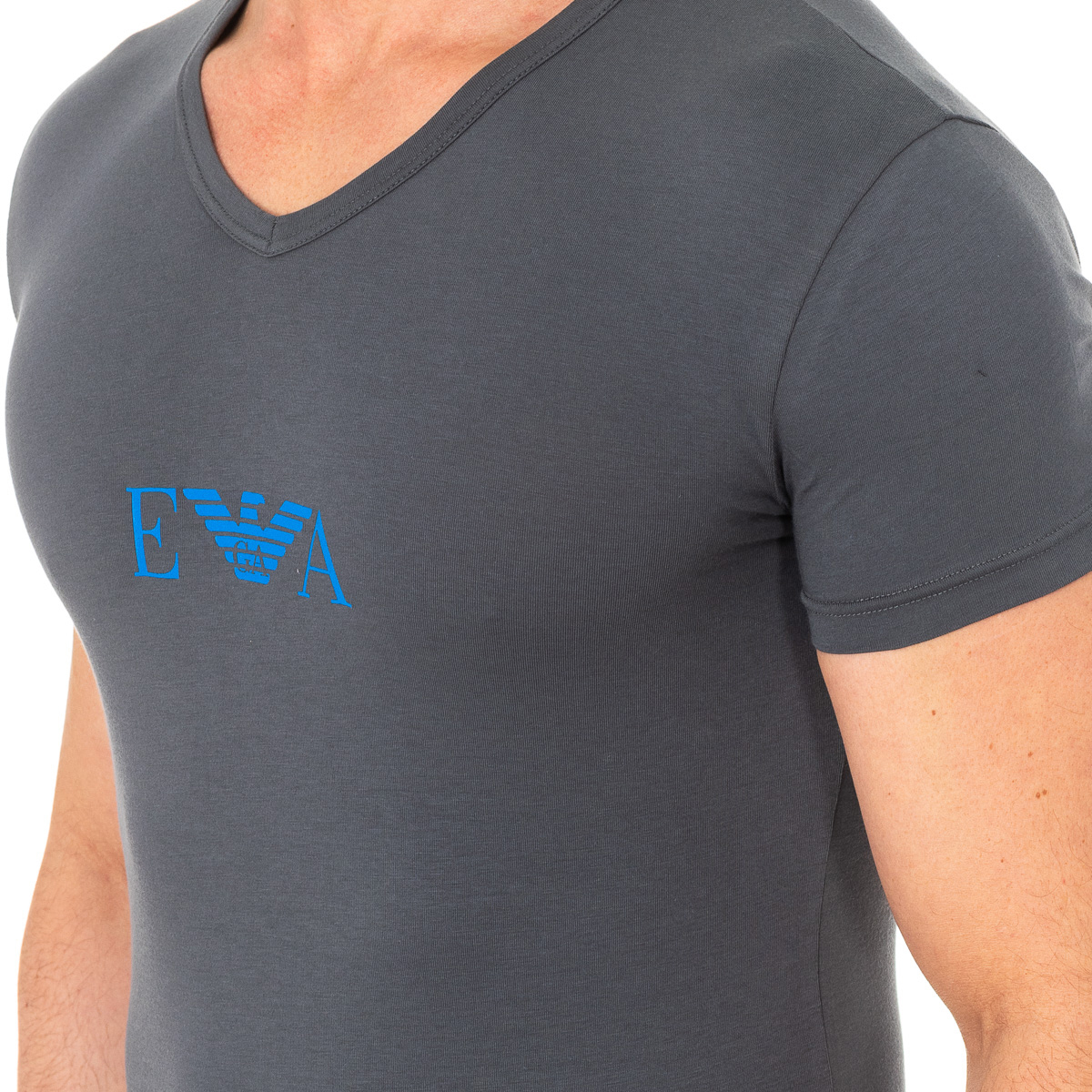 Emporio Armani Kortärmad t-shirt med V-ringning för män 110810-8P715 herr – bild 2