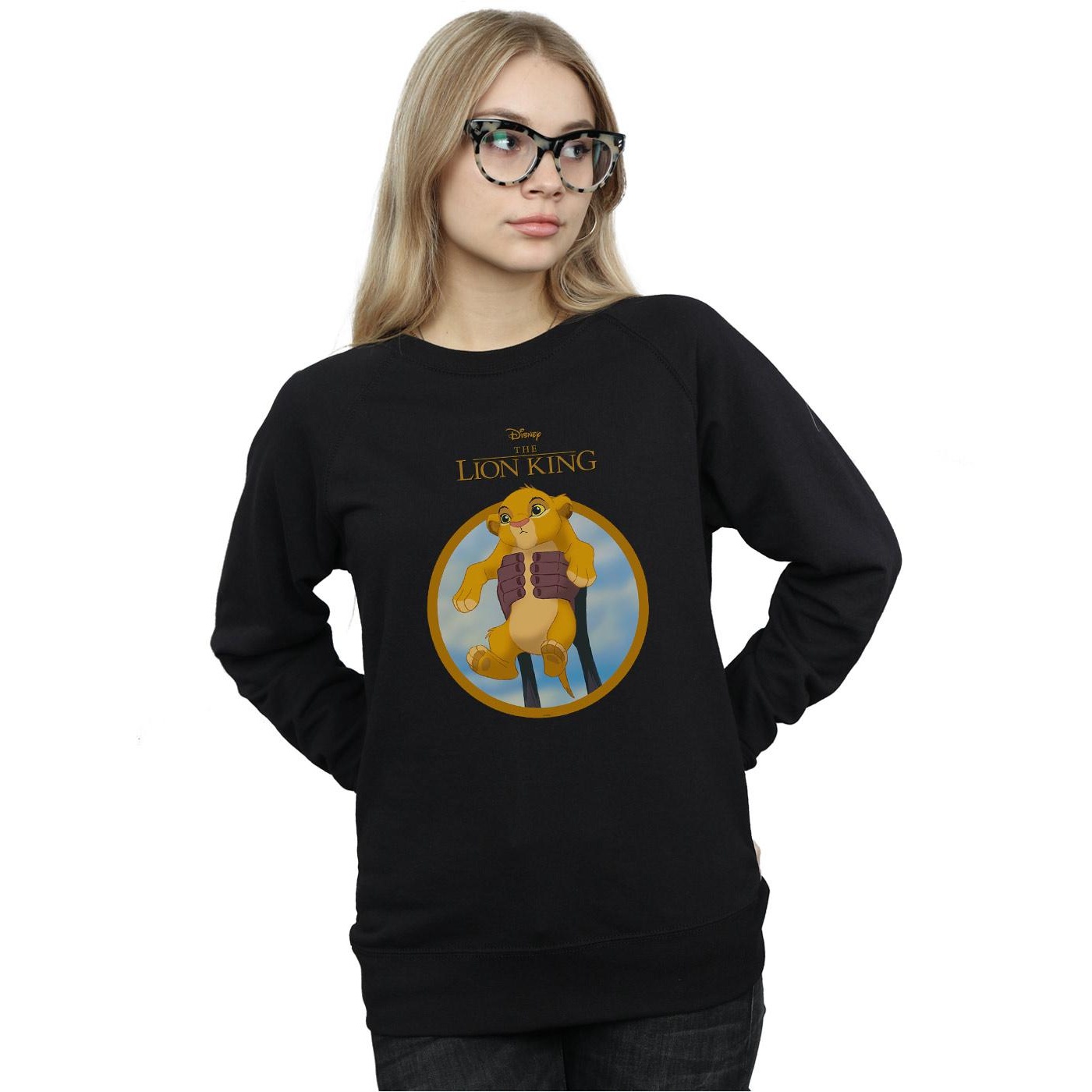 Disney Womens/Ladies The Lion King Show Simba Sweatshirt (Black) dam – bild 2