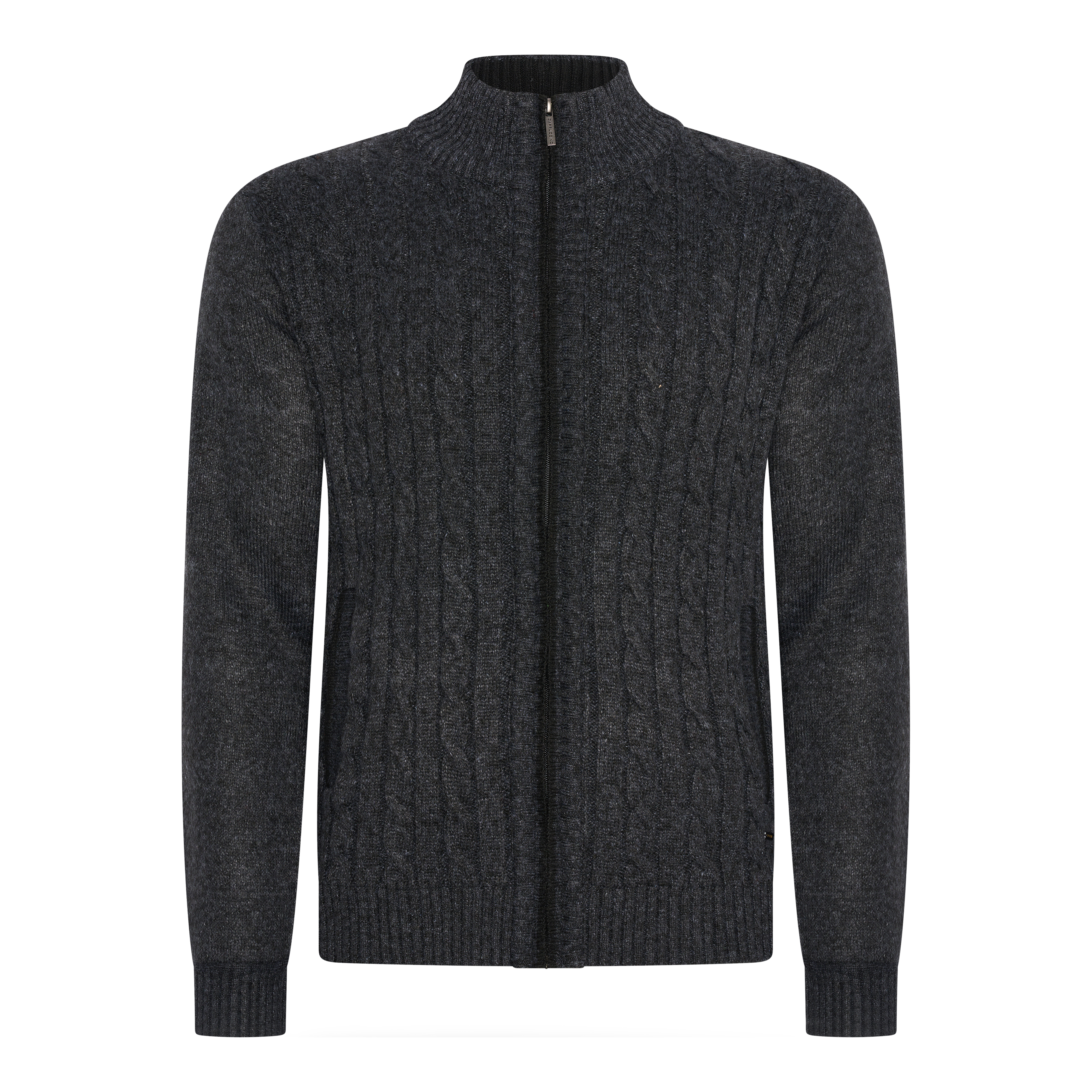 Cable Cardigan Antraciet von Cappuccino Italia in der farbe Grau und in größe S.