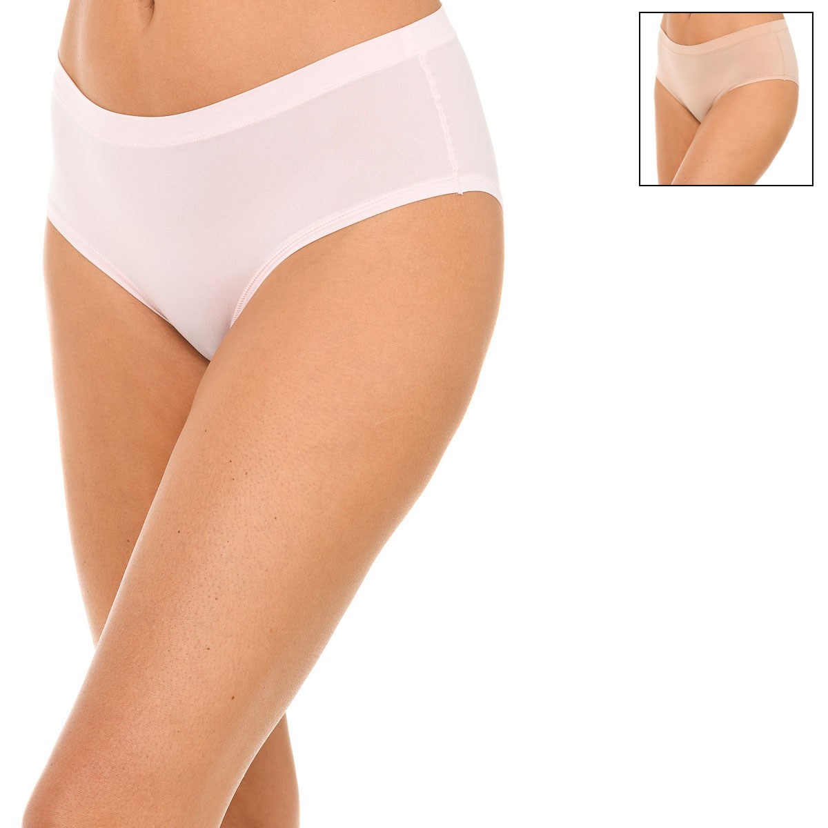 Thumbnail - Pack-2 Elastische Stoff-Culottes D06W7 Frau