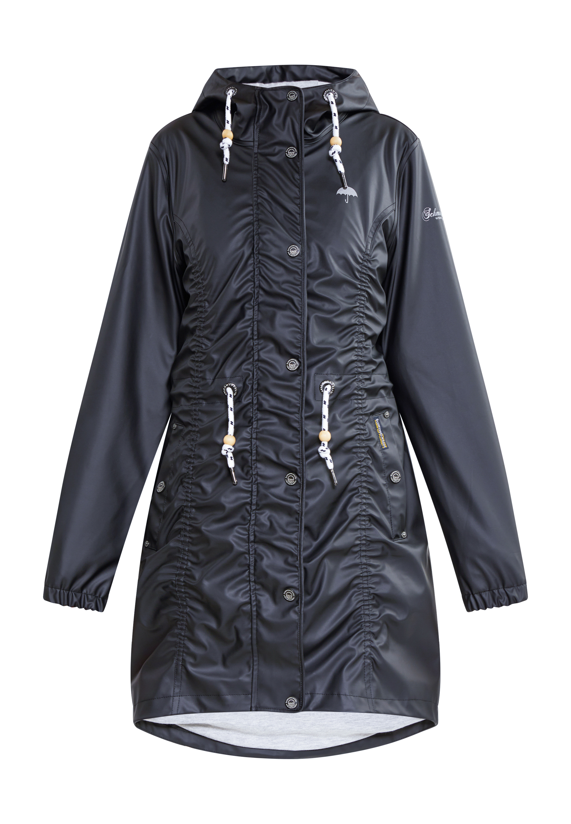 Schmuddelwedda Mackintosh bridgeport Dames zwart