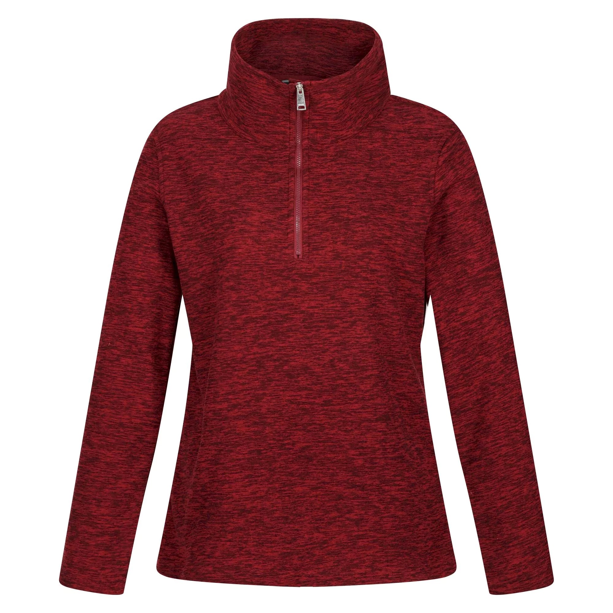 Regatta Womens/Ladies Kizmitt Marl Half Zip Fleece Top (Cabernet) - Purple - Size 14 UK