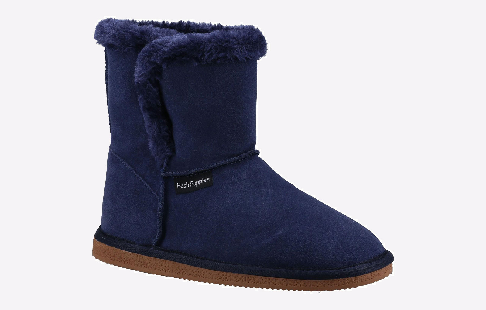 Hush Puppies Ashleigh Fuskpäls Damnavy Tofflor – bild 2