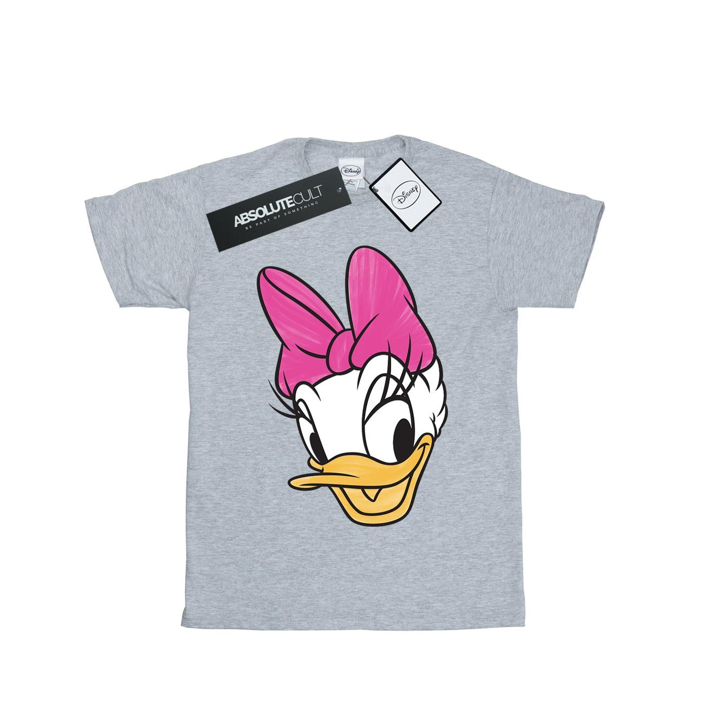 Thumbnail - Disney - "Daisy Duck Head Painted" T-Shirt für Damen (Grau)