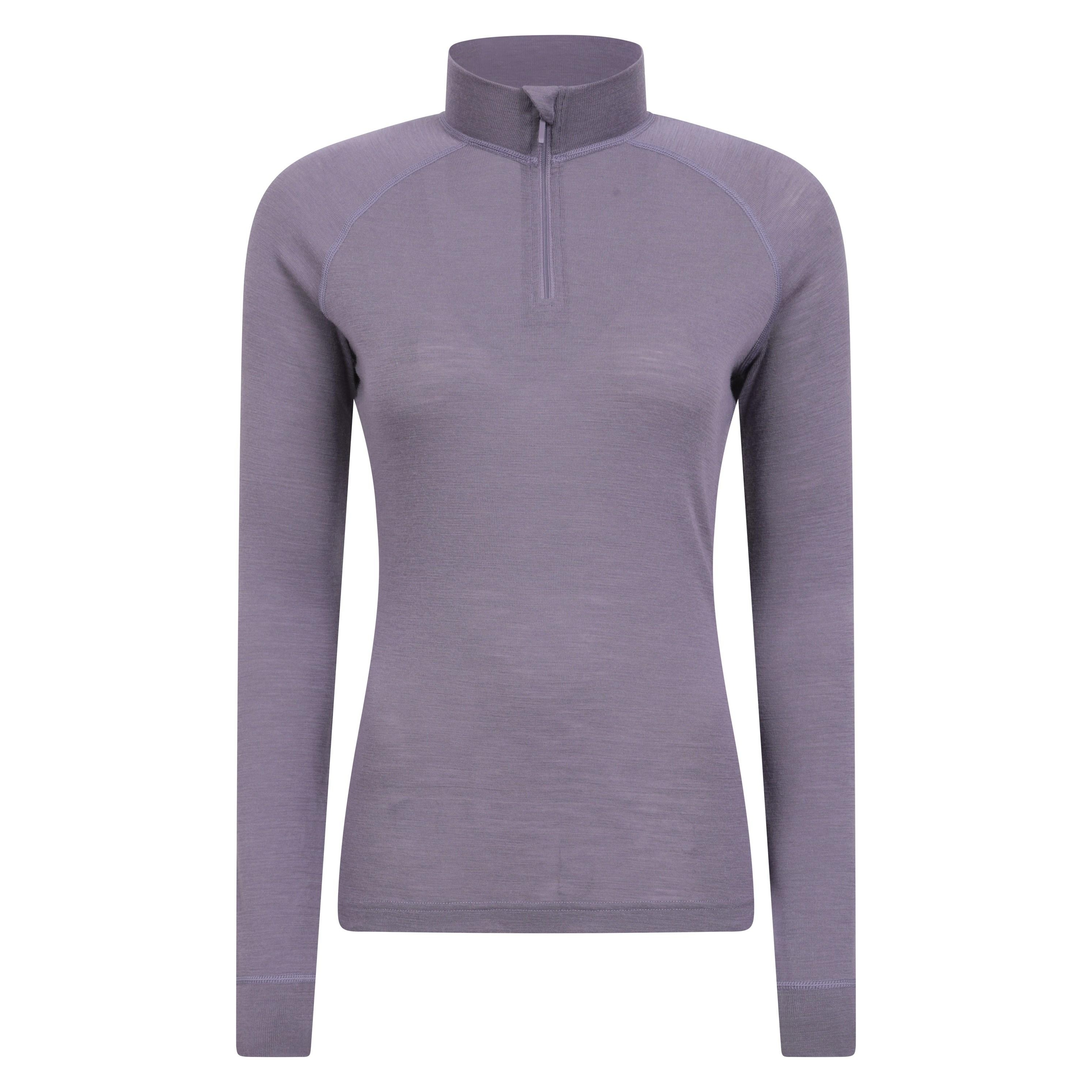 Thumbnail - Mountain Warehouse - Thermo-Top Reißverschluss für Damen (dunkellila)
