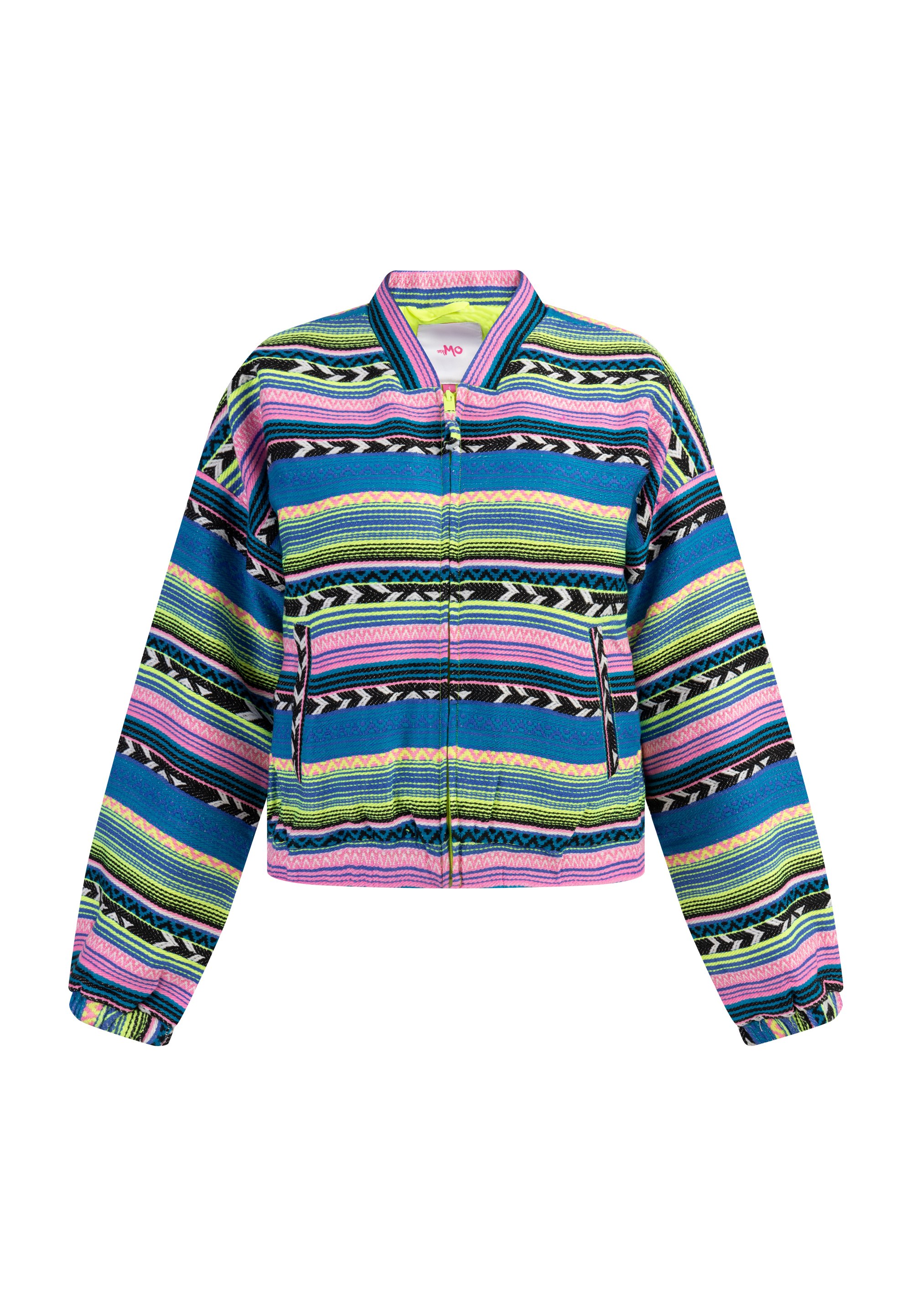 Thumbnail - Mymo Bomberjacke Damen Mehrfarbig Neongrün