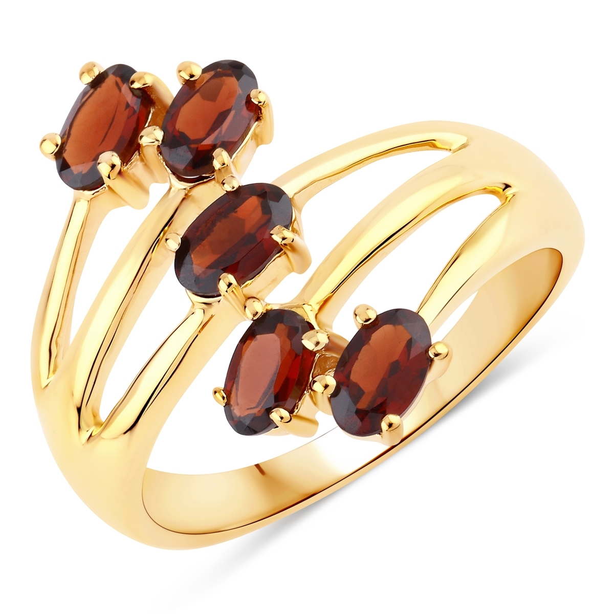Rafaela Donata Womens Khushi Female Sterling Silver Ring - Gold - Size K