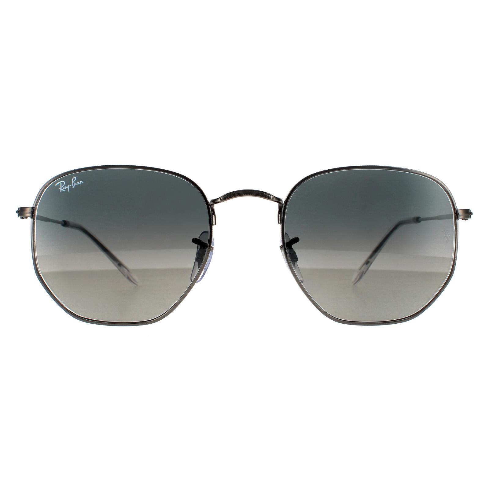 Ray-Ban Square Unisex Gunmetal Dark Grey Gradient Sunglasses - One Size