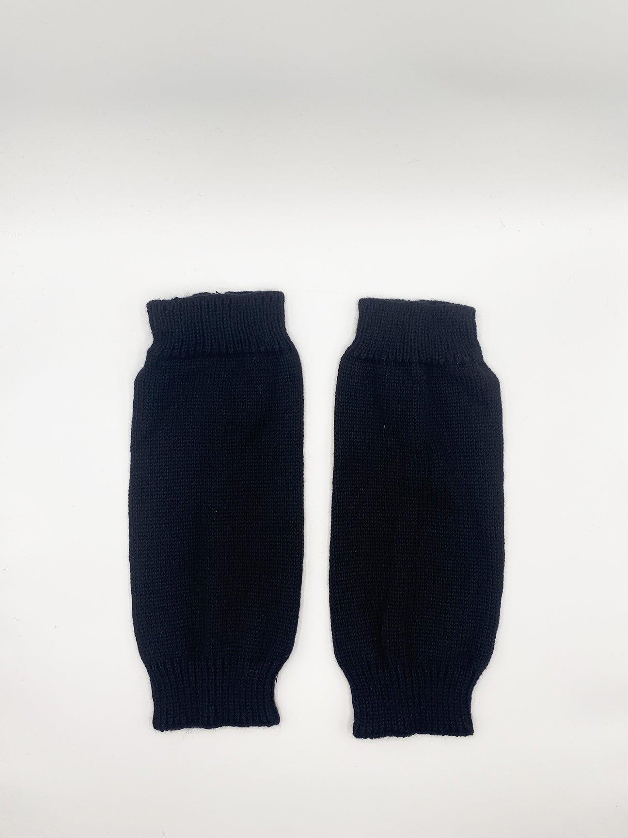 SVNX Unisex Acrylic Knitted Arm Warmers - Black - One Size