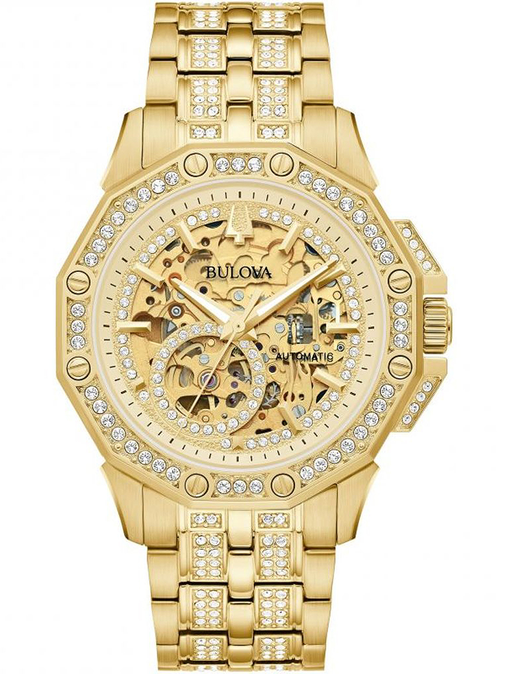 Bulova Octava 98A292 Horloge - Staal - Goudkleurig - Ø 42 mm
