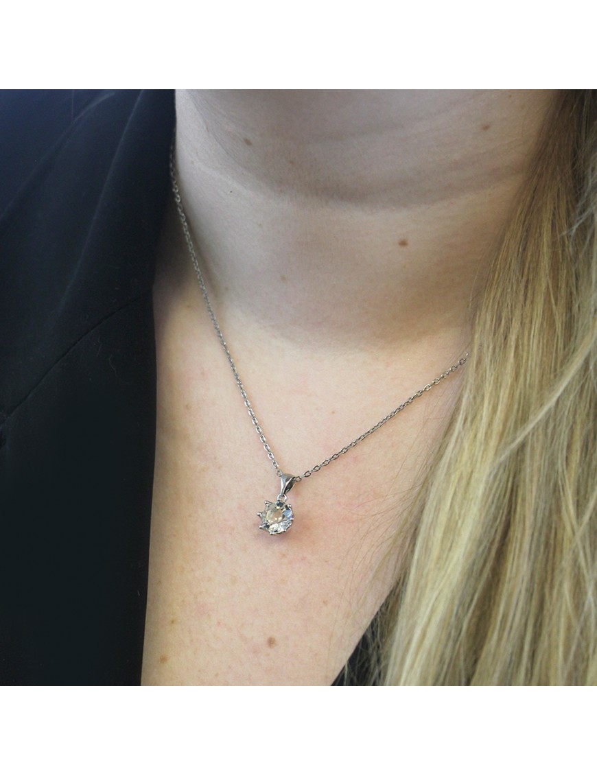 MYC Paris Liljehängen Silver och kristall halsband dam – bild 2