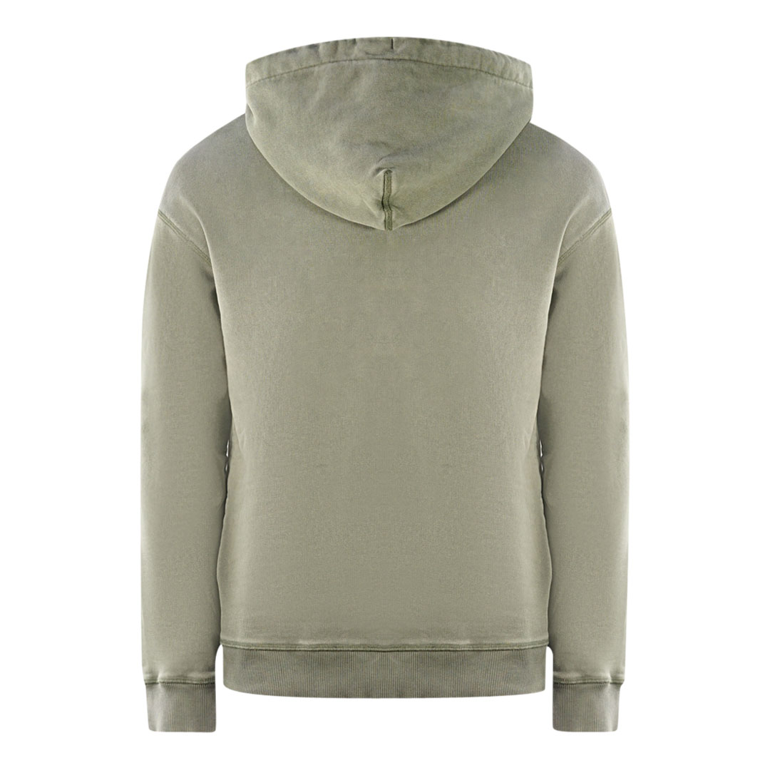 Brand Logo Green Pull-Over Hoodie 2