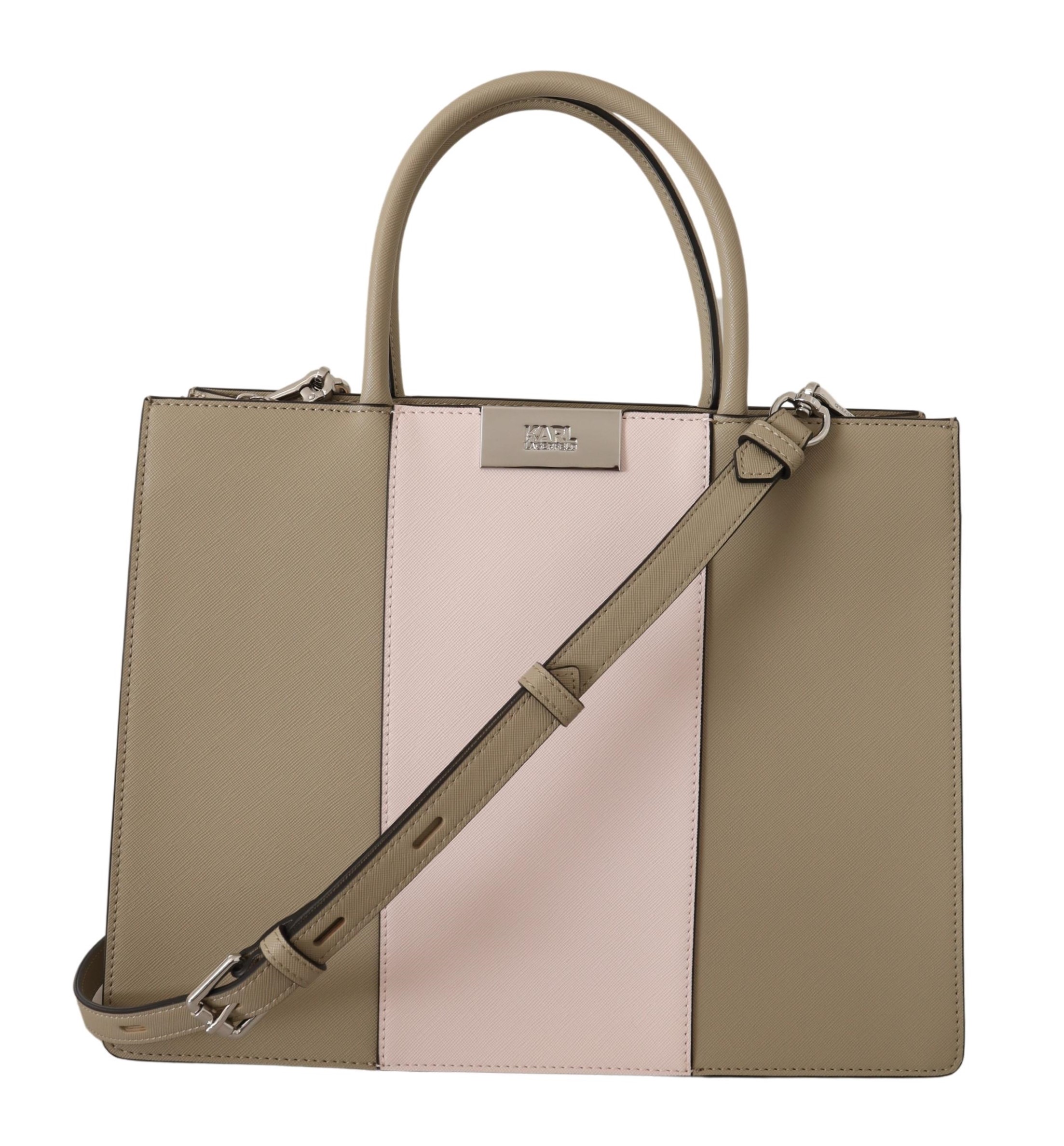 Thumbnail - Karl Lagerfeld Sage Green Polyuréthane Tote Sac à épaule