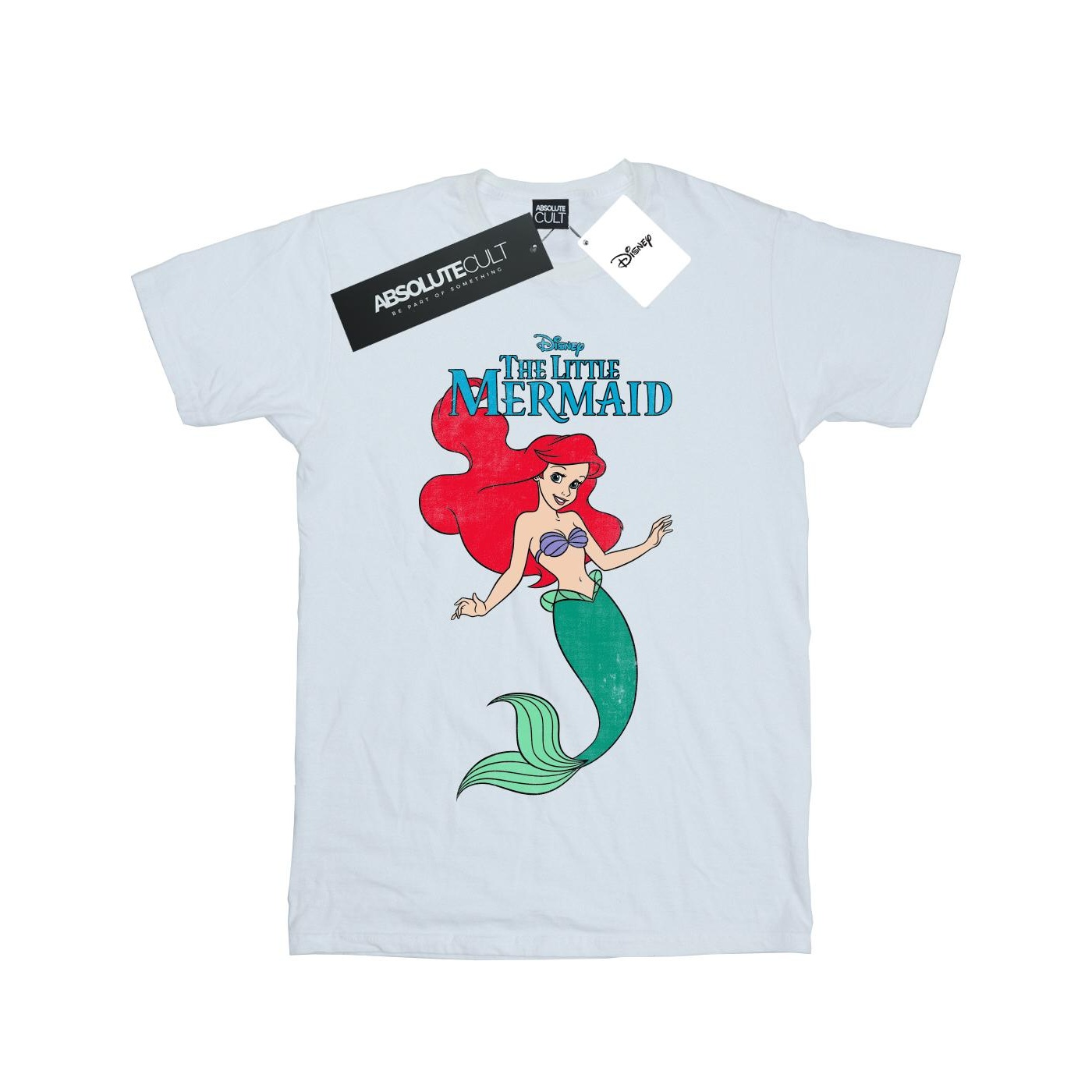 Thumbnail - Disney - "The Little Mermaid" T-Shirt für Mädchen (Weiß)