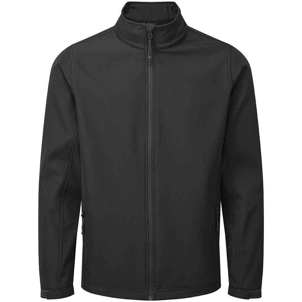 Thumbnail - Premier - "Windchecker" Softshelljacke für Herren (Schwarz)