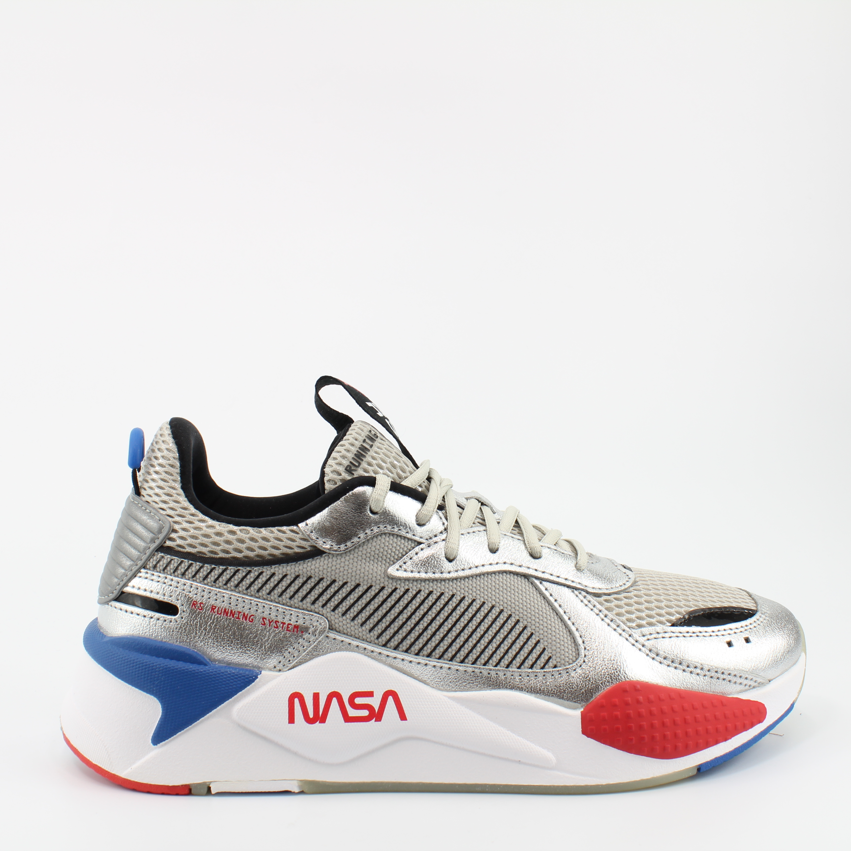 Thumbnail - Puma RS x Space Agency Silber Textil Mens Lace Up Trainer 372511 01