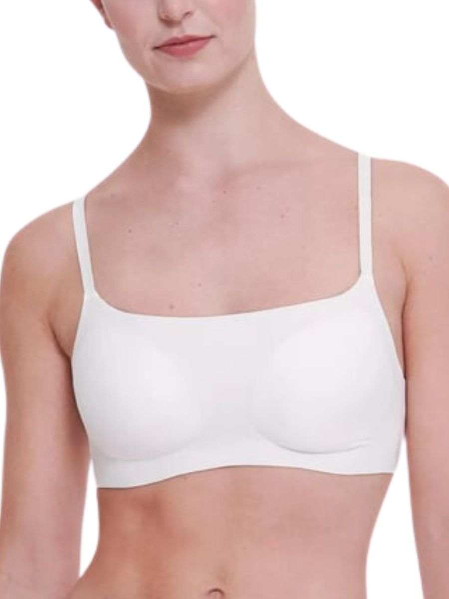 Sloggi Womens ZERO Feel 2.0 Ultra Bra - White Polyamide - Size Large