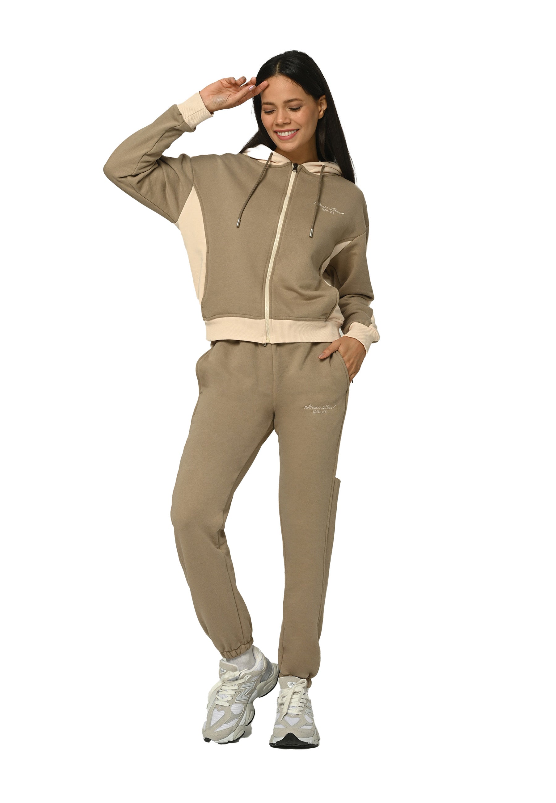 Thumbnail - Tom Barron Damen-Trainingsanzug-Set Stress Loss mit Reißverschluss, lässig