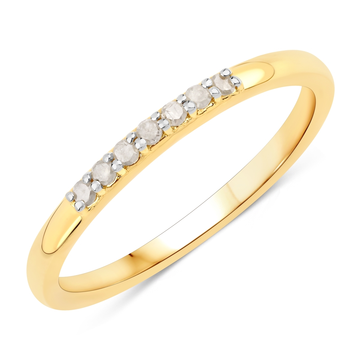 Rafaela Donata Womens Khushi Female Sterling Silver Ring - Gold - Size R