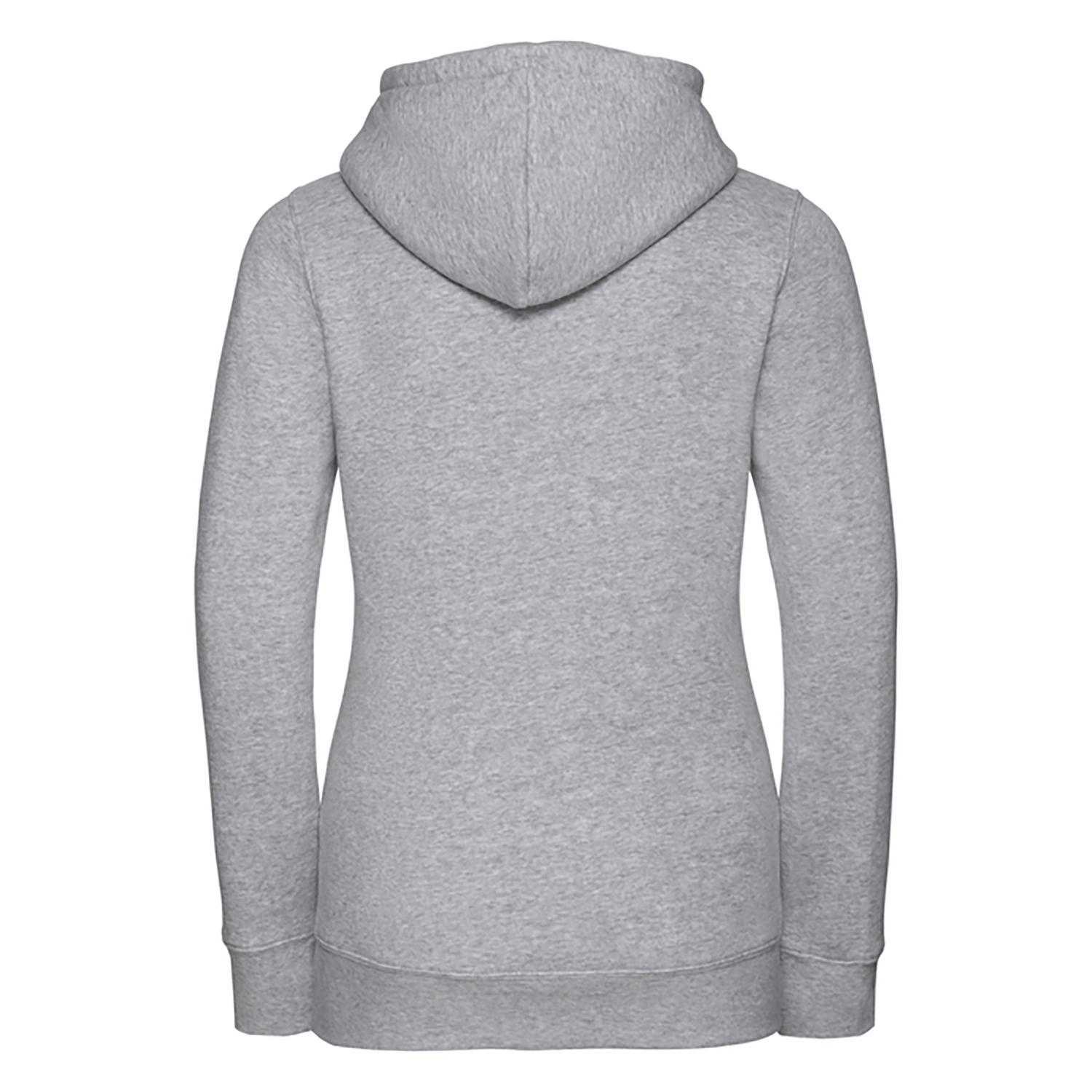 Russell Athletic Russell Womens Premium Authentic Hoodie (3-lagers tyg) (Ljus Oxford) dam – bild 2